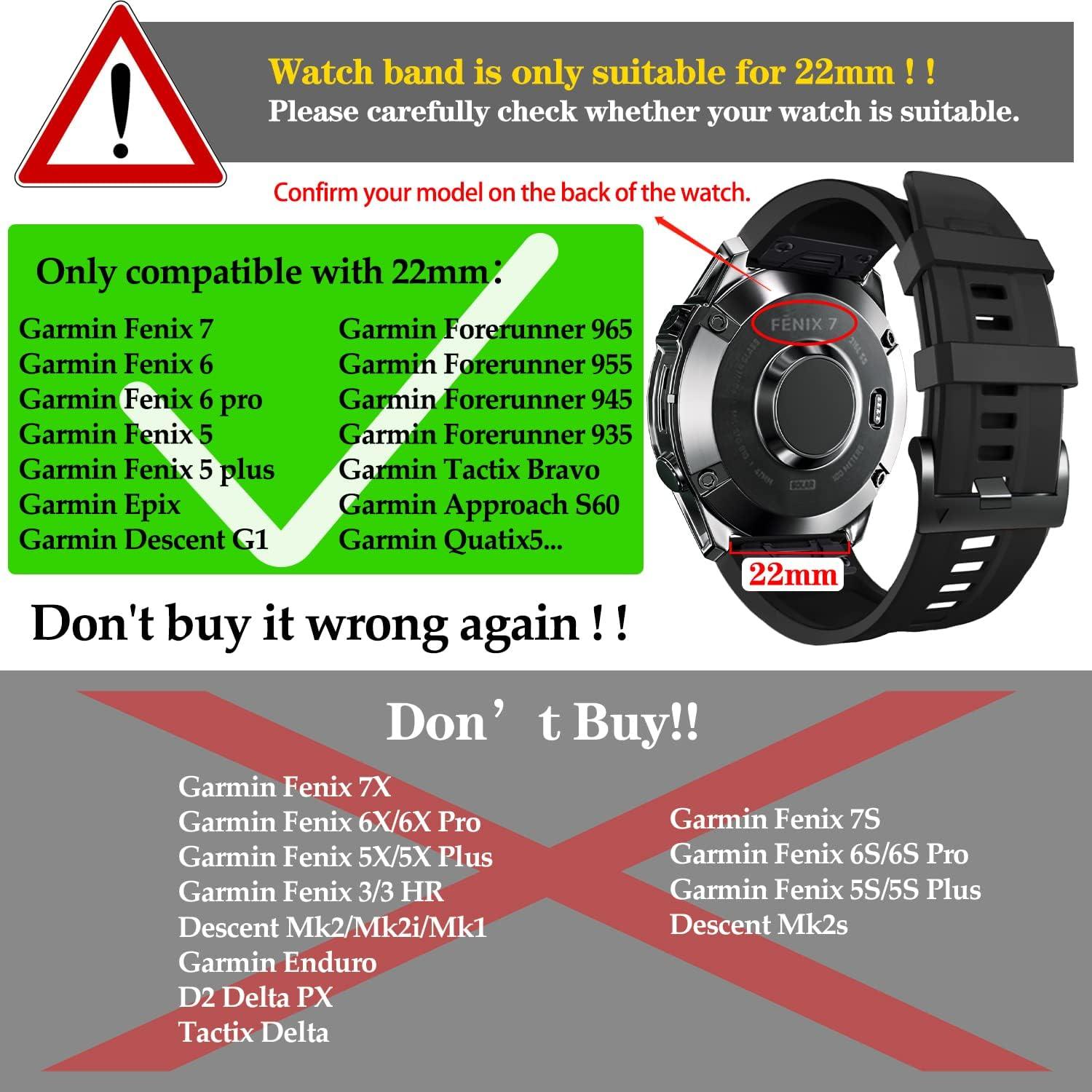 Watchband For Garmin Fenix 5 Plus 6 Pro Bracelet Forerunner 935