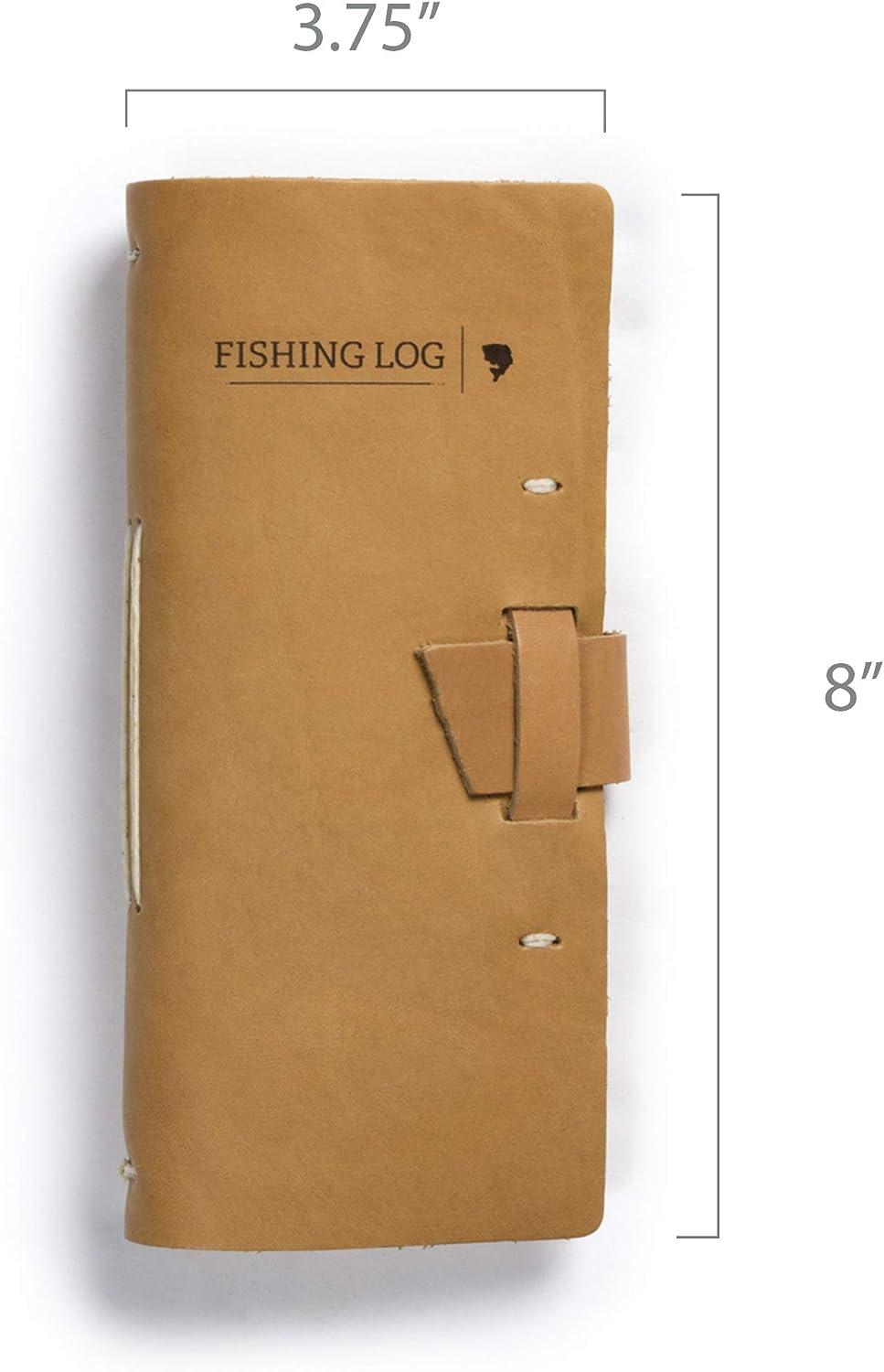 Rustico Leather Fishing Log Book Designed by and for Fishermen. with  Template, Records Details of Fishing Trip, Including Date, Time, Location,  and Weather Conditions Buckskin