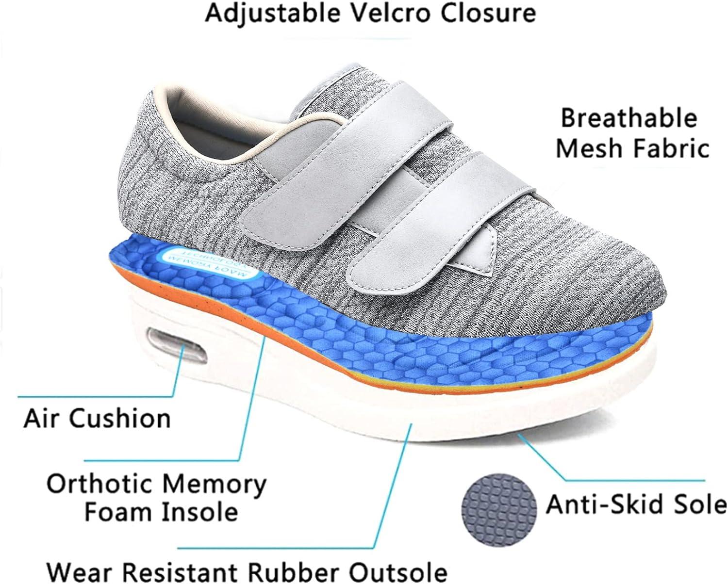 Unisex Athletic Memory Foam Walking Shoes - Mens Womens Slip On