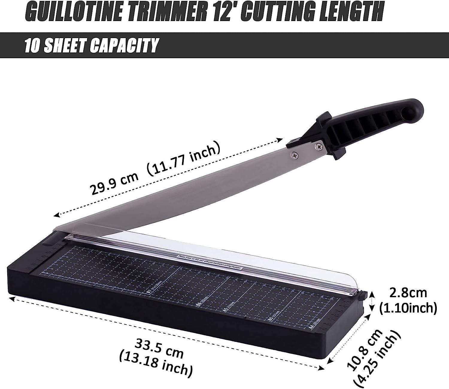 TIANSE Paper Trimmer-12 8 to 12 Sheet Capacity, Paper Cutter