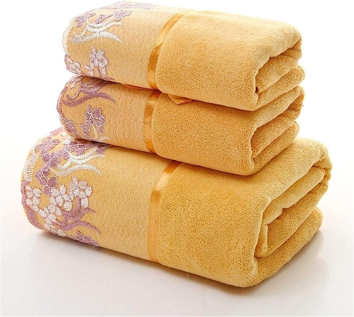 Personalized 3-Piece Embroidered Bath Towel Set