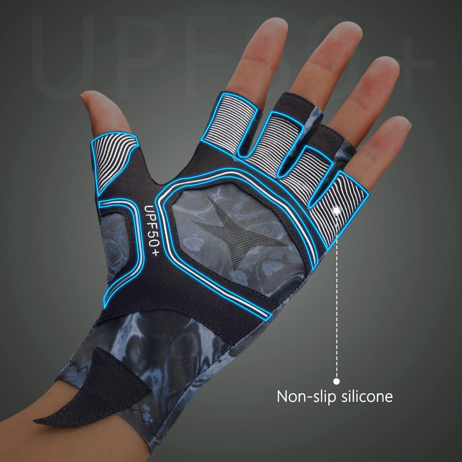2023 Fingerless Sun Fishing Gloves UV Protection Gloves Sun Protection  Gloves Men Women For Outdoor, Kayaking, Rowing, Fishing - AliExpress