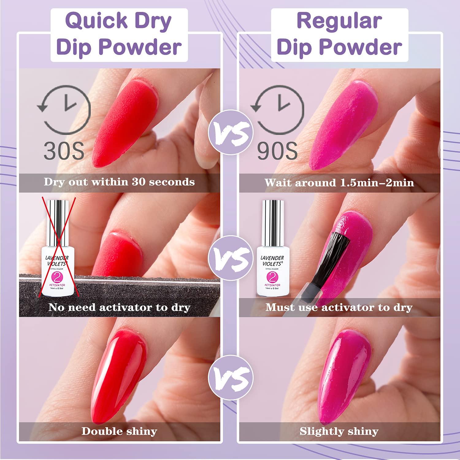 Nail Dipping Powder Dust Glitter Dip Liquid Starter Manicures Nail Glitter  Dust