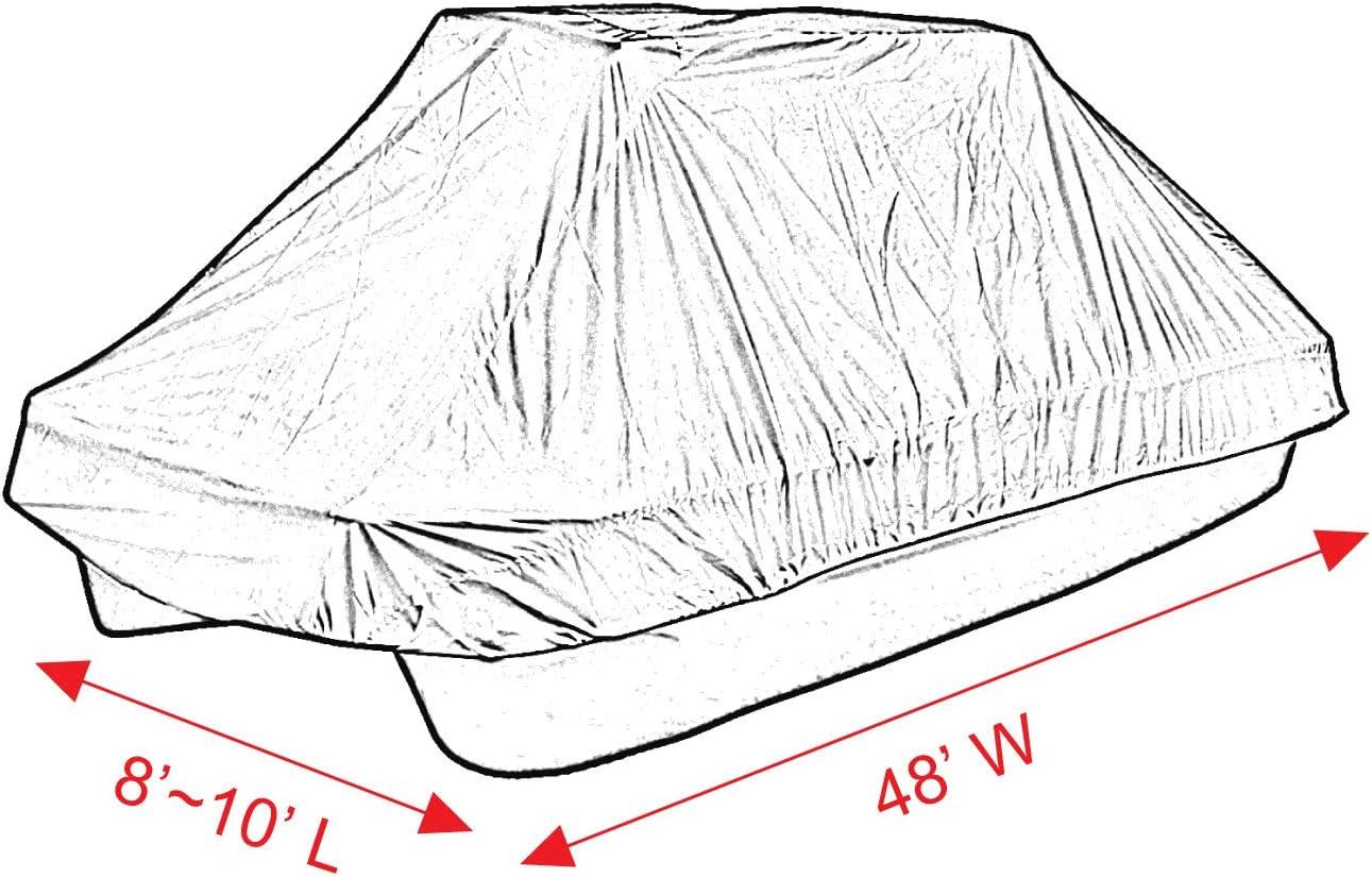Leader Accessories Molded Pond Boat Cover Fits 8'-10'L Pond or Bass Boats (300D  Grey)