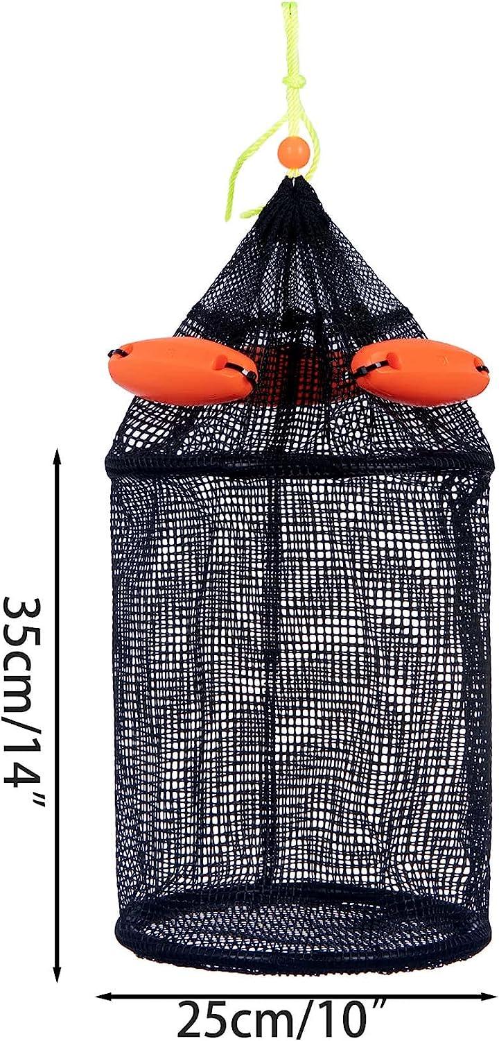 BESPORTBLE 3pcs Products Chum Bag Fishing Net Attract Game Fish Clam Bag  Bait Container Draw String Mesh Sack Shell Collector Fishing Supplies  Random