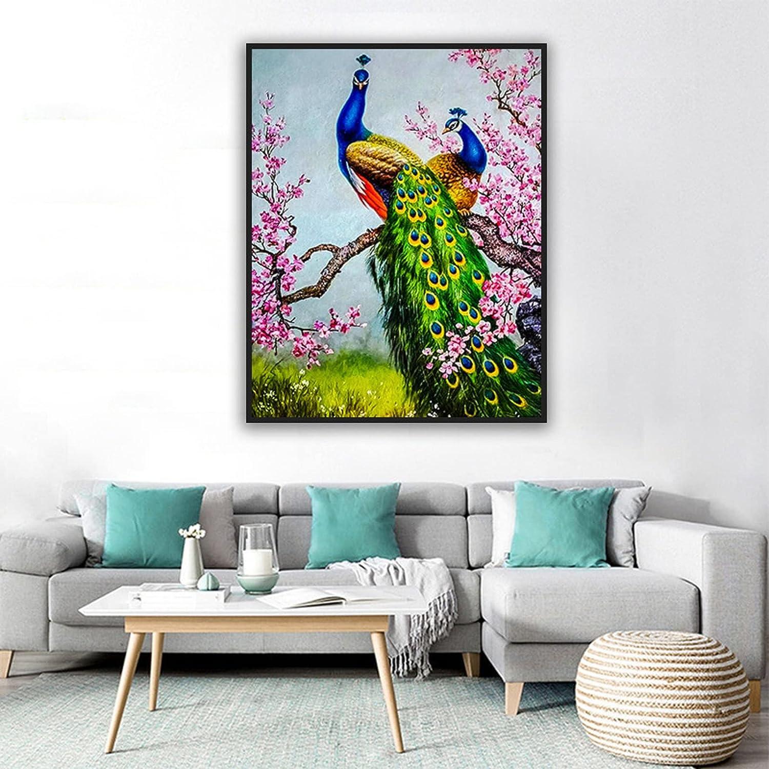 Peacock, Tapestry, Wall-hanging, Kit, Cushion, Picture, Needlepoint,  Counted Cross Stitch, Historical, Arts and Crafts, Floral, Embroidery 