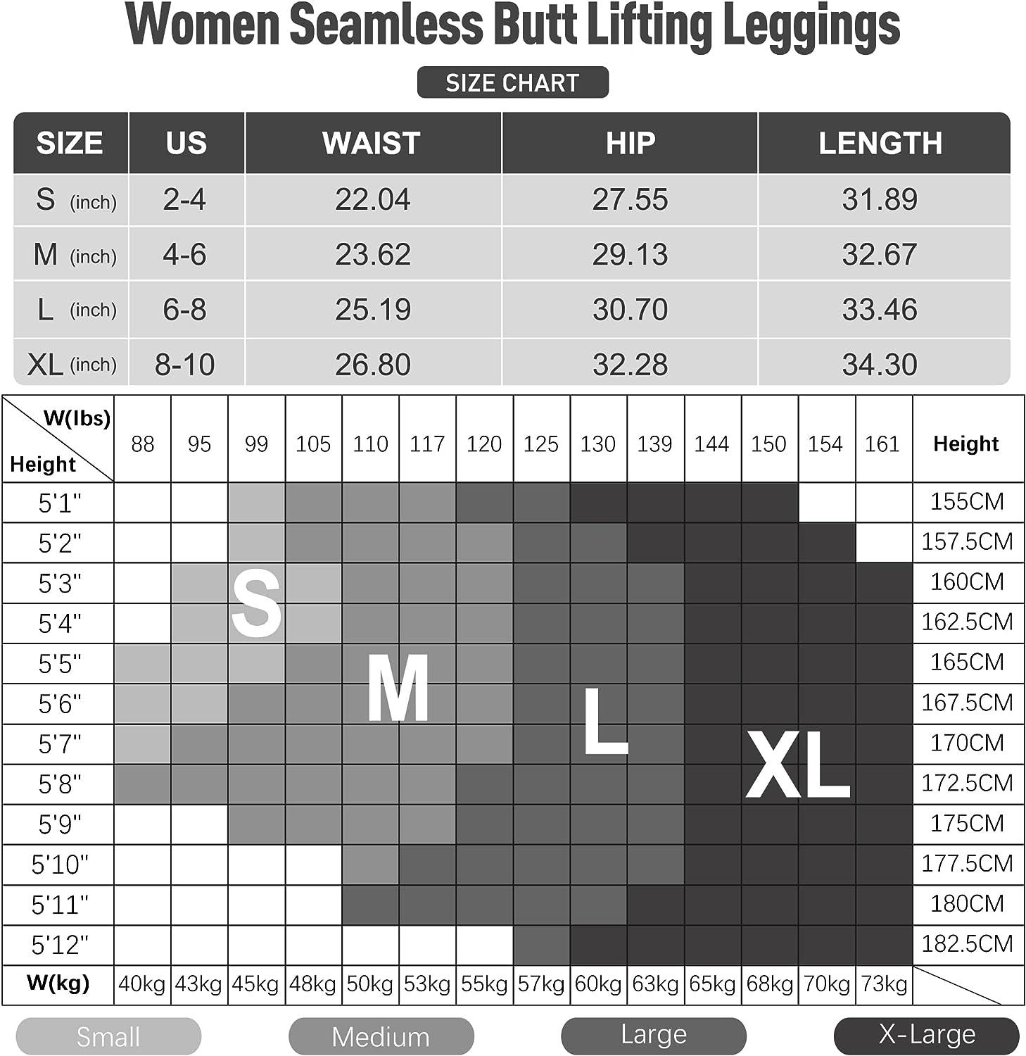  MOOSLOVER Women Seamless Butt Lifting Leggings High