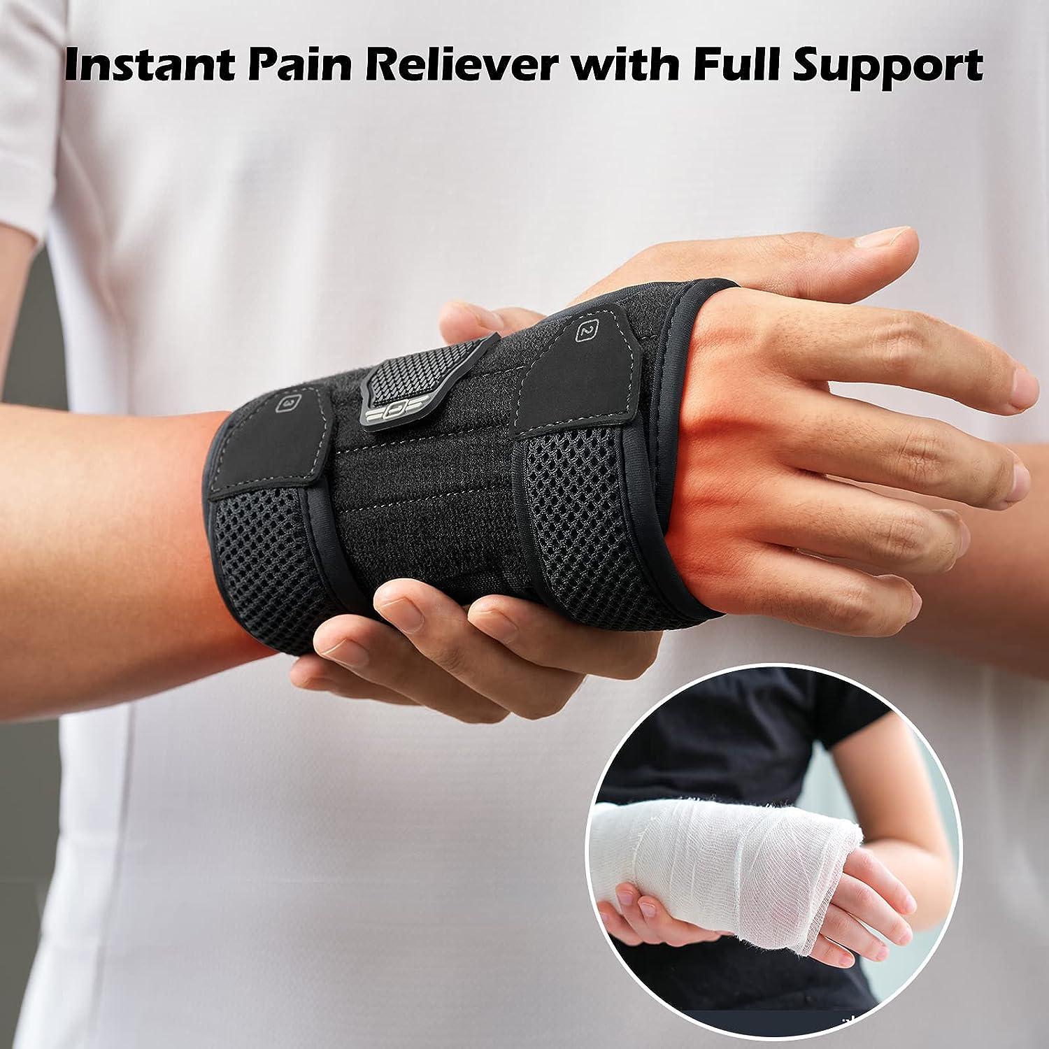 FREETOO Wrist Brace for Carpal Tunnel Relief, Strongest Wrist Support  Splint with 3 Stays for Women Men, Adjustable Hand Brace for Sleeping Right  Left