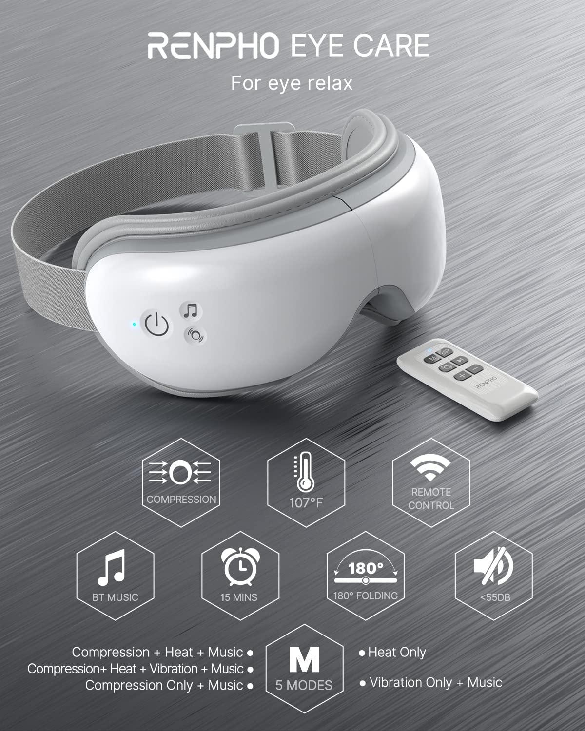 RENPHO Rechargeable Foldable Eye Massager for The Eye