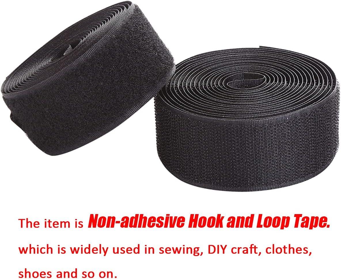 Hook and Loop Tape Sew On 1 inch, Non-Adhesive Fastening Strips for Fabric  DIY Craft Home Furnishing