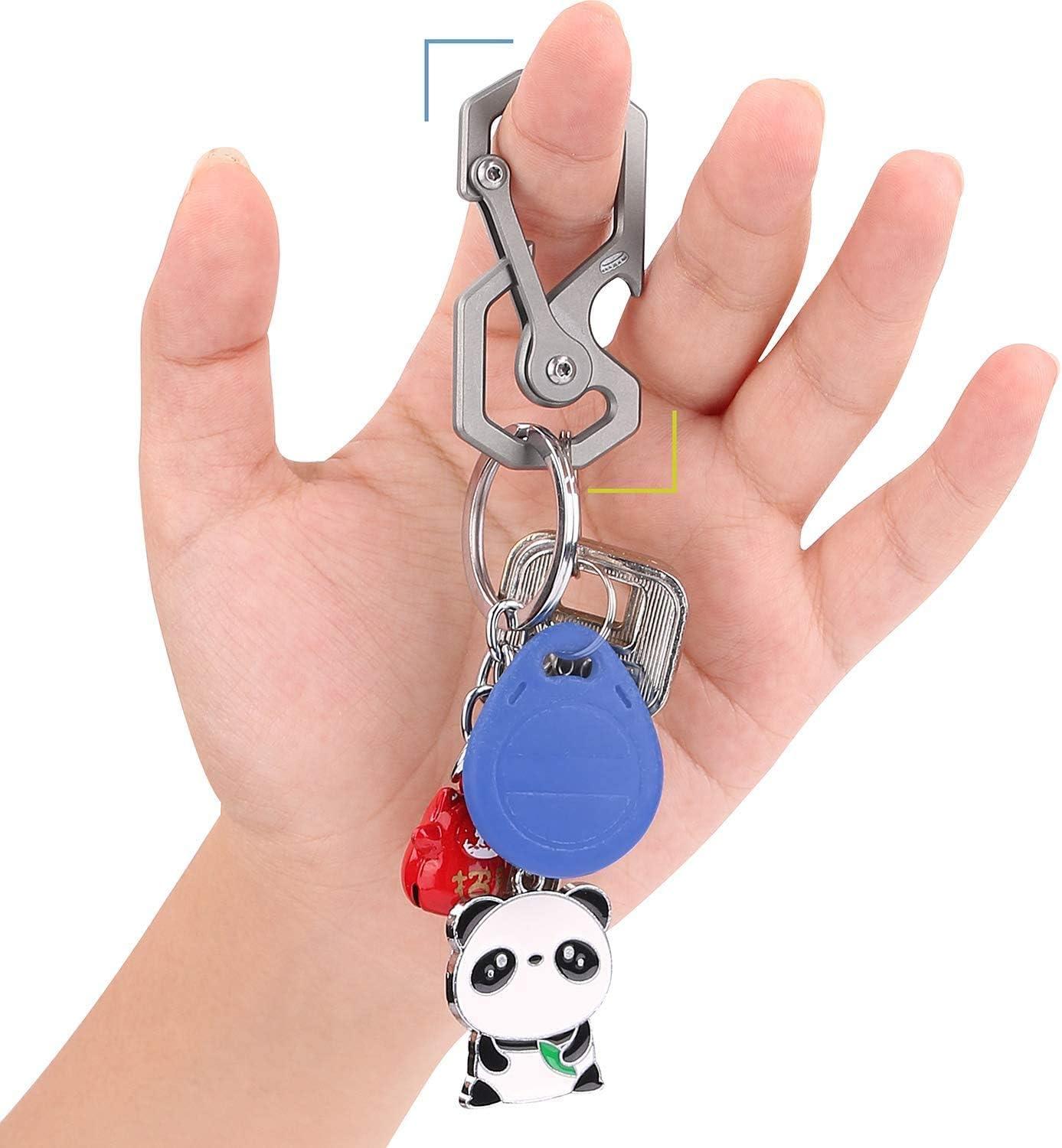 Mtverver Heavy Duty Keychain Opener with 2 Keyrings Car Keychains, Multifunctional Toolbox for Men and Women Car Keychains