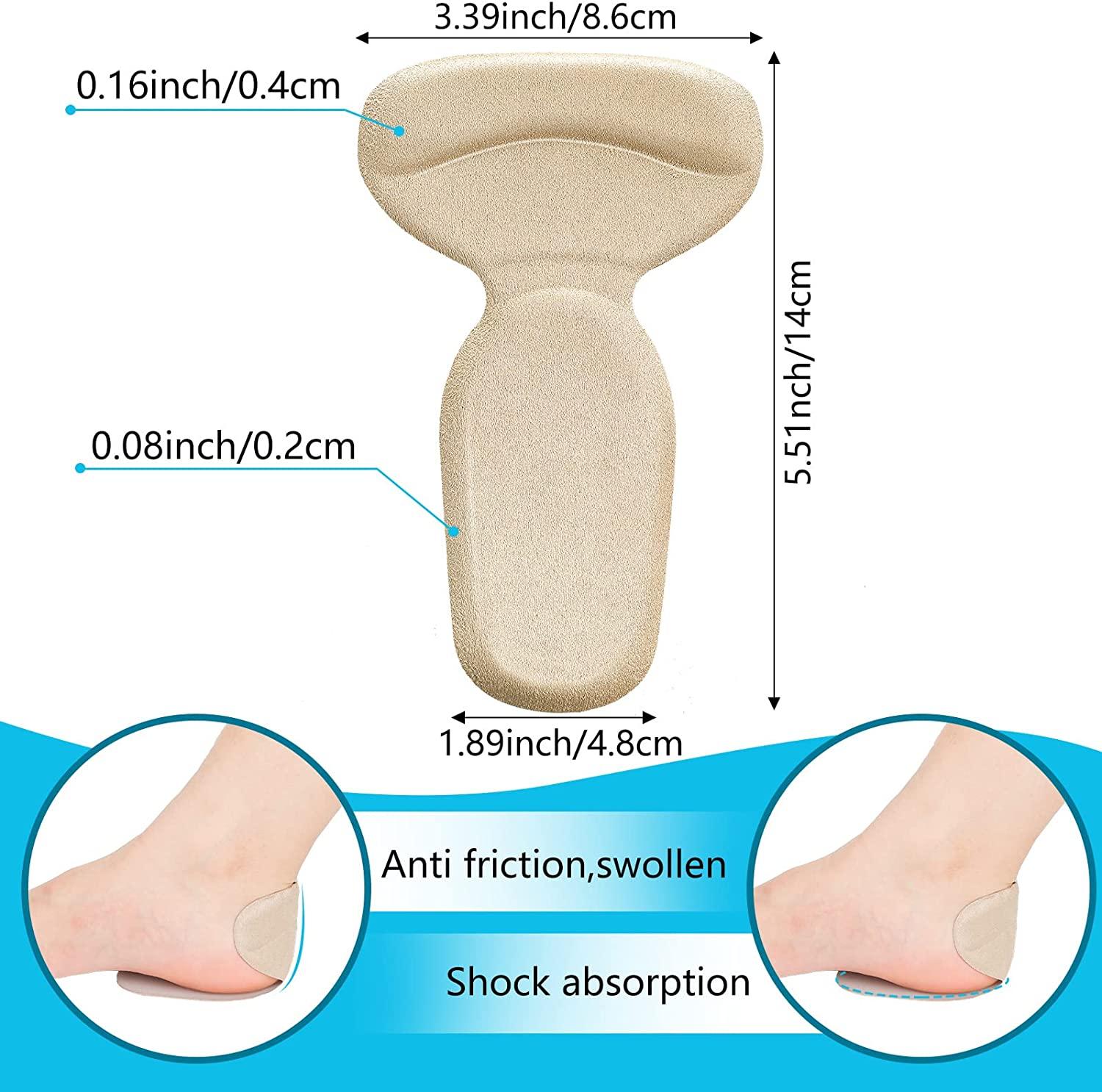 Fancy Feet Back-of-Heel Gel Cushions - One Pair of Cushioned Heels Inserts  to Prevent Rubbing and Blisters from Uncomfortable Shoes - Walmart.com