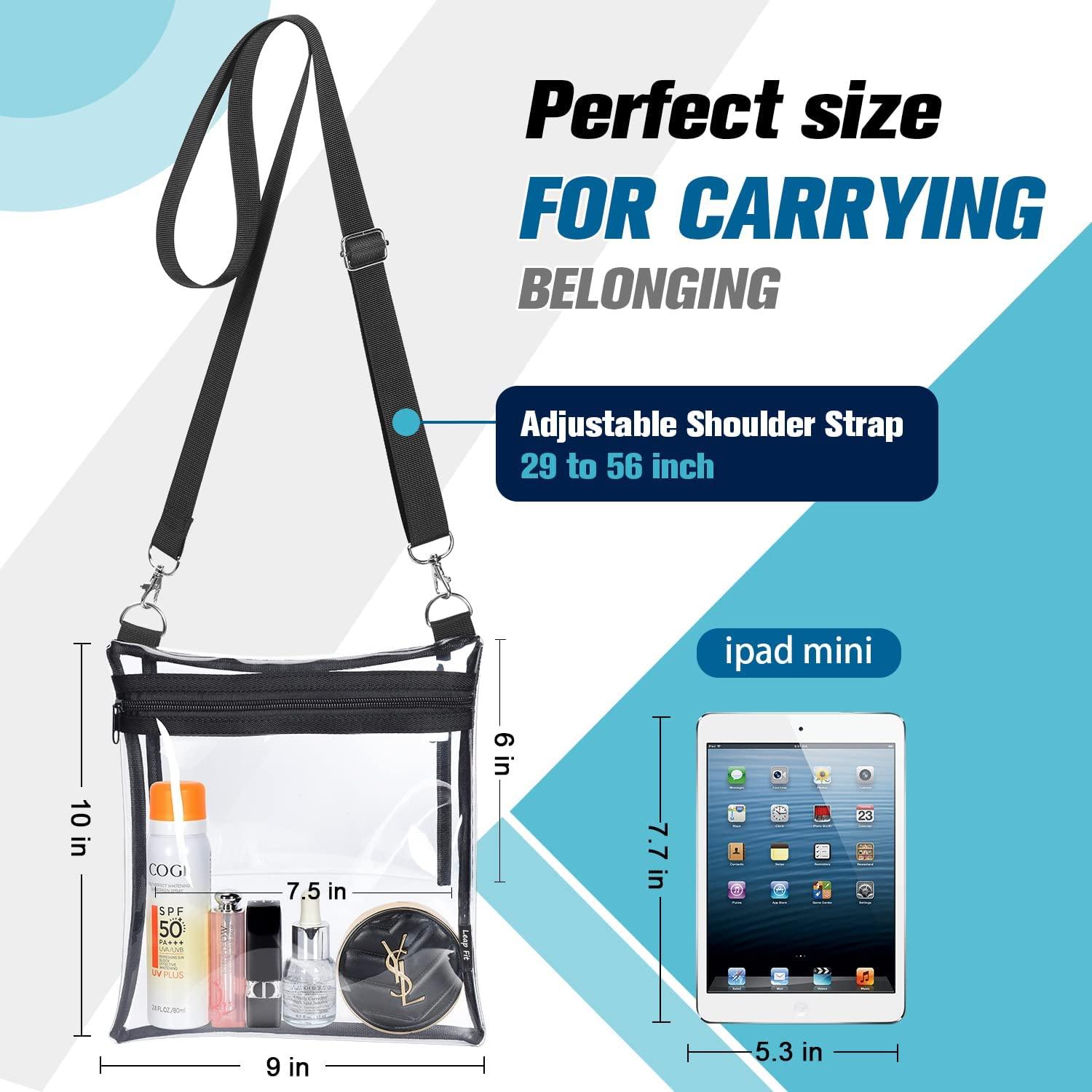 Carrying Kind Clear Cross Body Bag