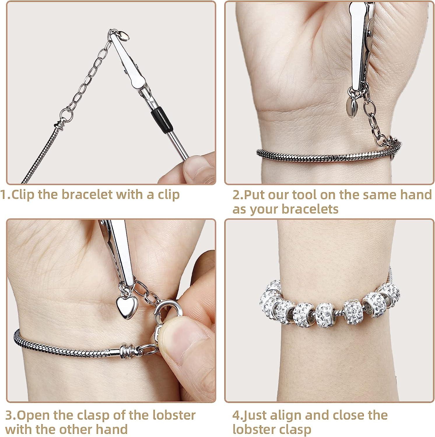 Inbagi 60 Pcs Snake Chain Bracelets with Bracelet Helper Snake Bracelet  Chains for Jewelry Making Adjustable Bracelet Making Supplies Charm  Bracelet