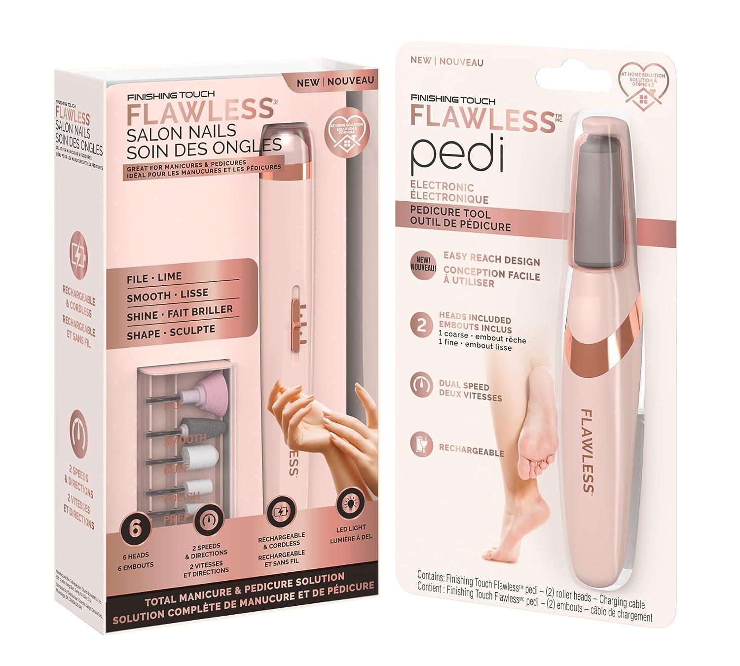 Finishing Touch Flawless Pedi Electronic Tool File and Callus Remover,  Pedicure [Video] [Video]