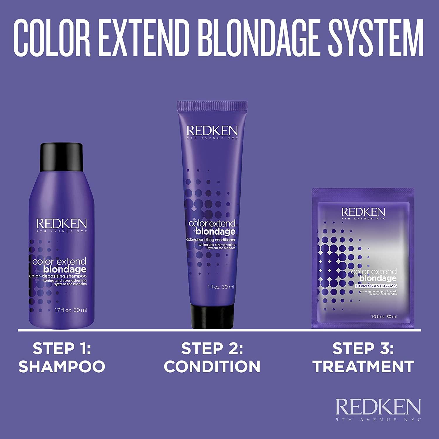 Redken Purple Hair Mask, Color Extend Blondage Express Anti Brass