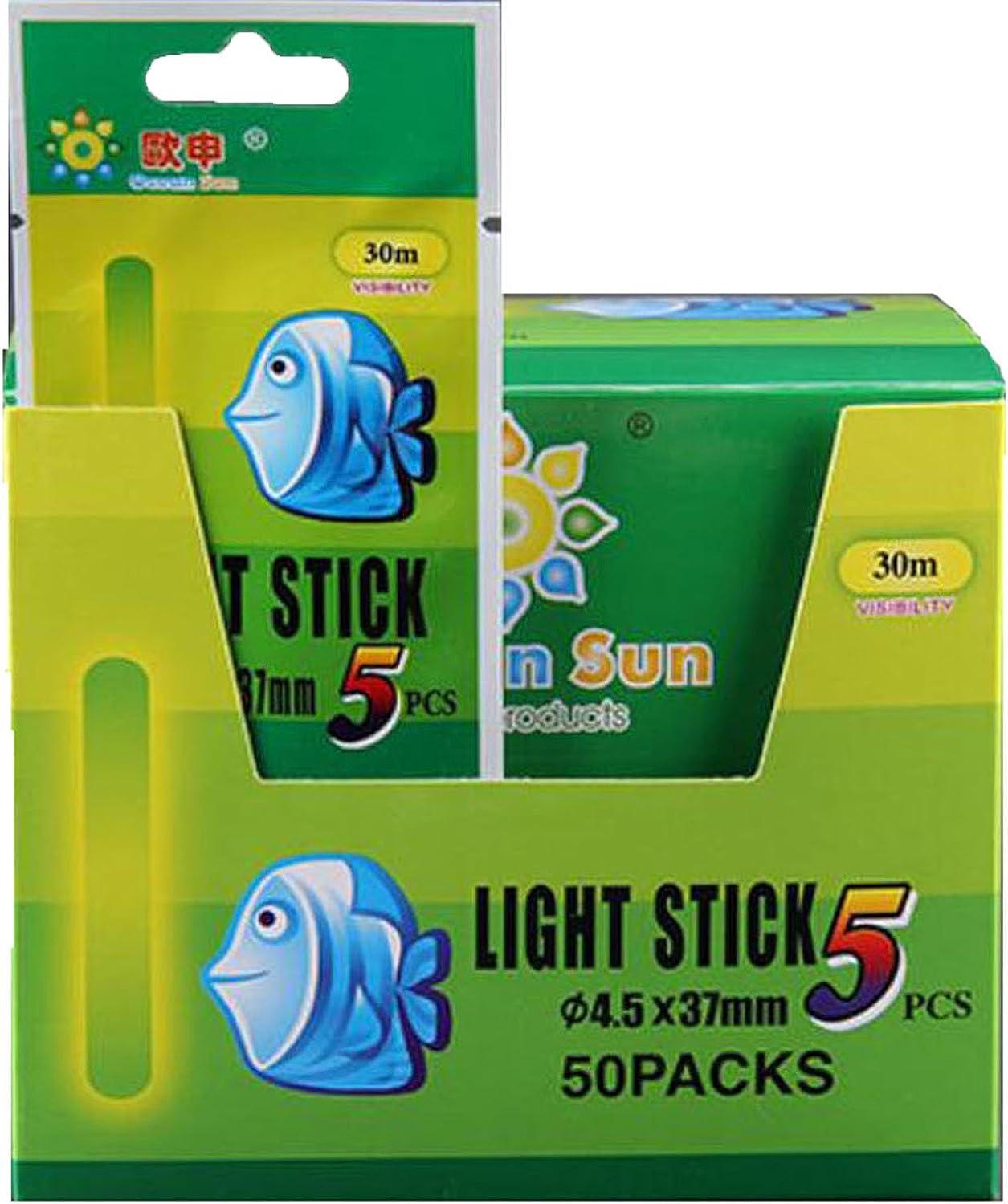 QualyQualy Fishing Glow Sticks, 6 Pcs LED Glow Sticks for Fishing