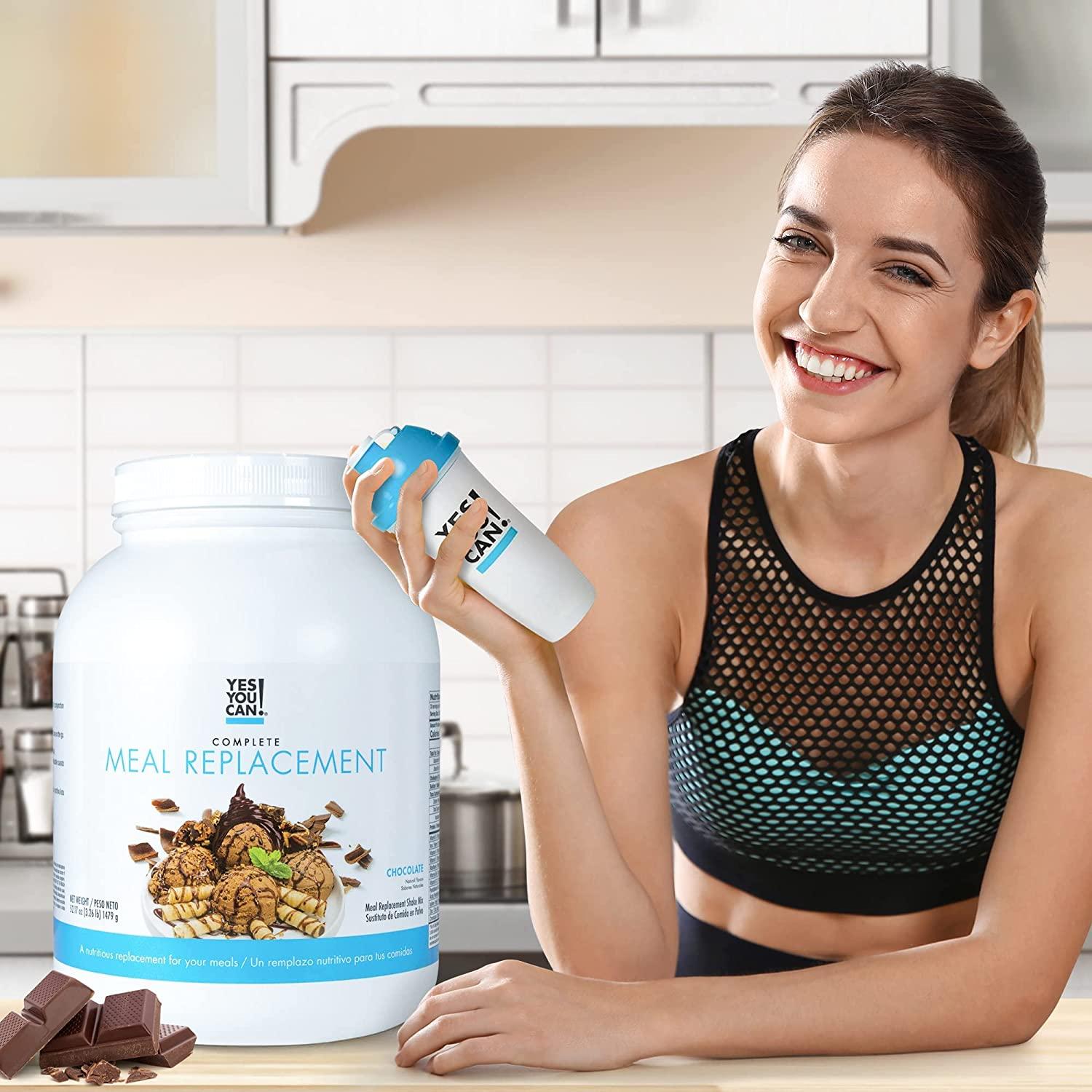  Yes You Can! Complete Meal Replacement - 15 Servings, 20g of  Protein, 0g Added Sugars, 21 Vitamins and Minerals - All-in-One Nutritious  Meal Replacement Shake (Chocolate) : Grocery & Gourmet Food