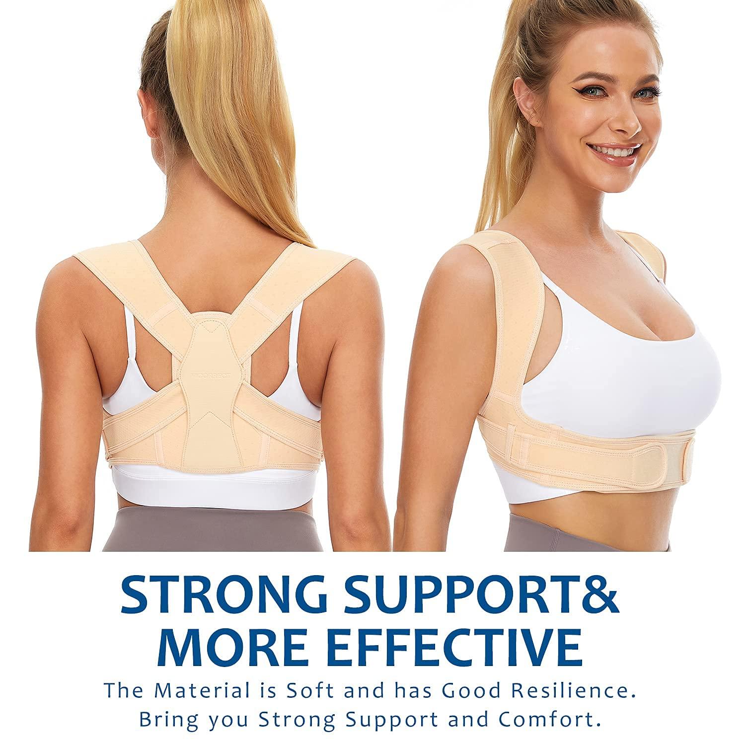 Vicorrect Posture Corrector for Women and Men, Adjustable Upper Back Brace  for Clavicle Support and Providing Pain Relief from Neck, Shoulder, and