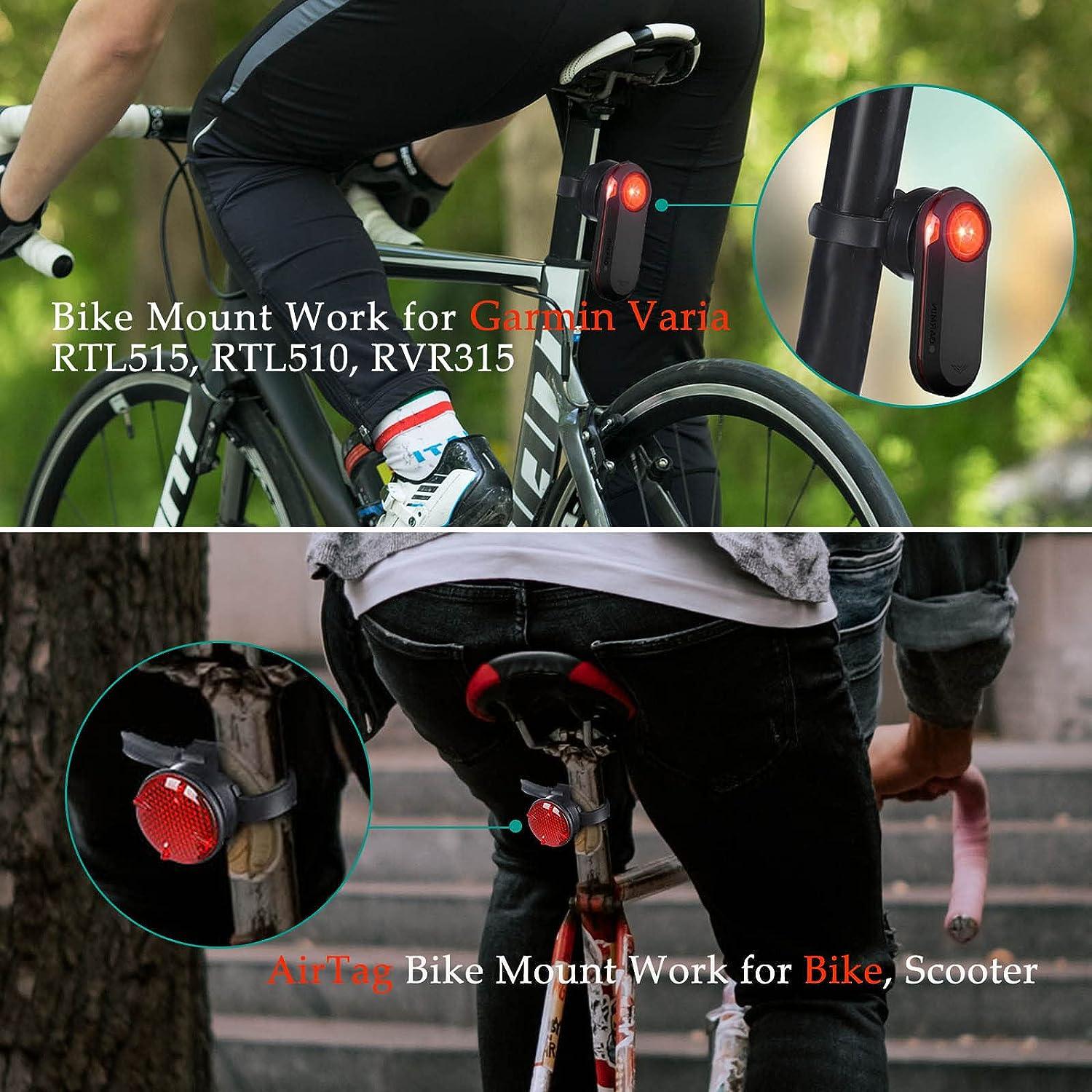 Pour Airtag Bicycle Mount Reflector Compatible avec Garmin Varia Radar Rtl  516, Rtl 515, RVR 315, Bicycle Gps Tracker
