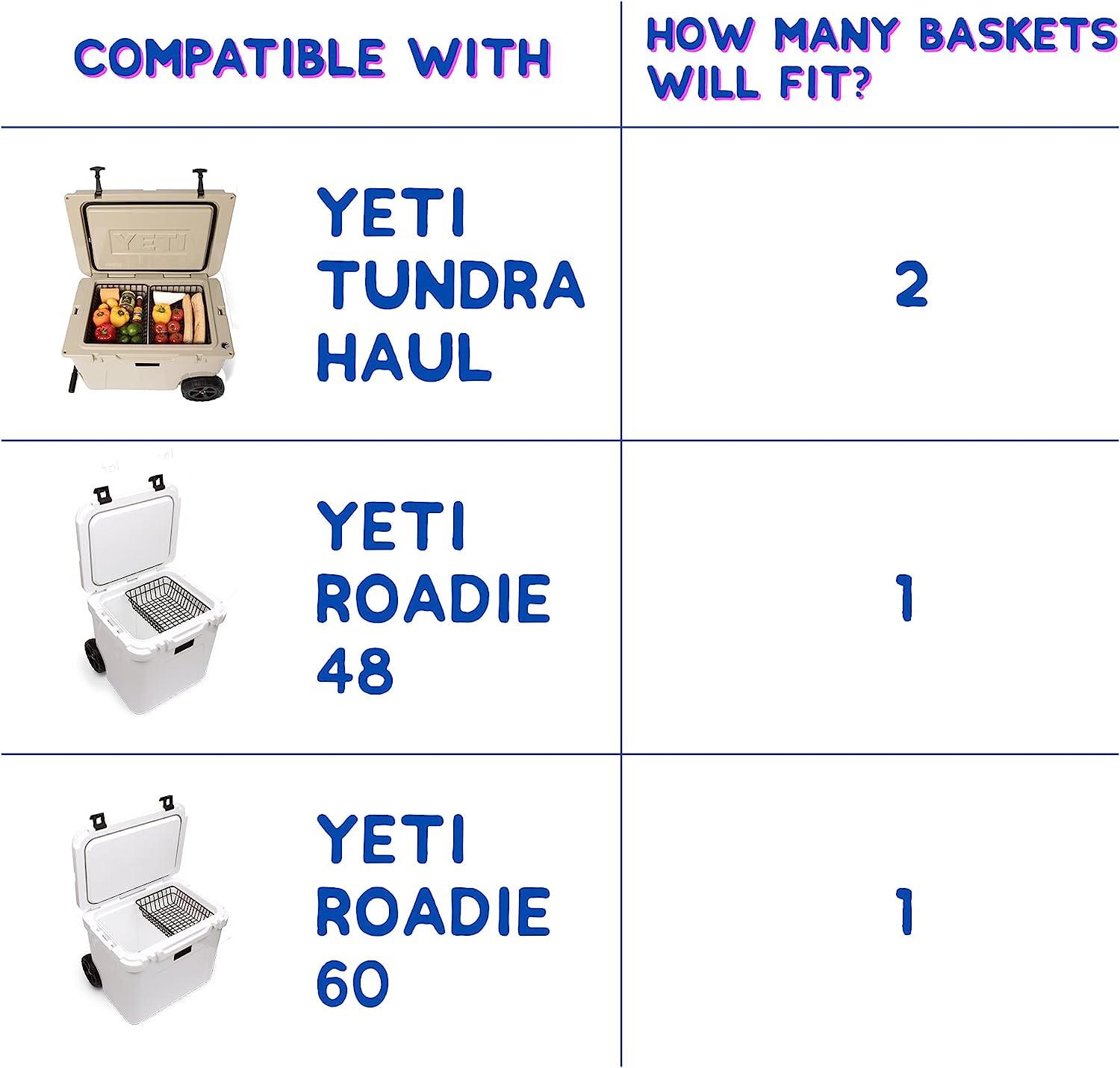 Cooler Basket and Net Designed for The YETI Haul - Compatible with Yeti  Cooler Accessories, Cooler Dividers, and Tie-Down Kits - Accessory Pack for