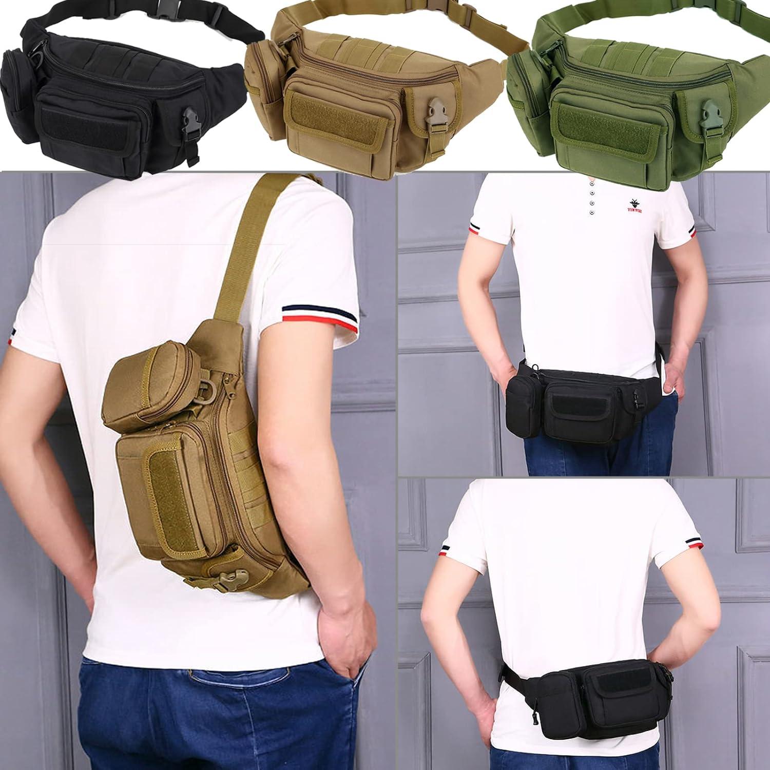 Tactical Fanny Packs Military Waist Bag Utility Hip Belt Bags for Hiking  Climbing Fishing Cycling Hunting with U.S Patch (ACU) 1 Pack Z-ACU