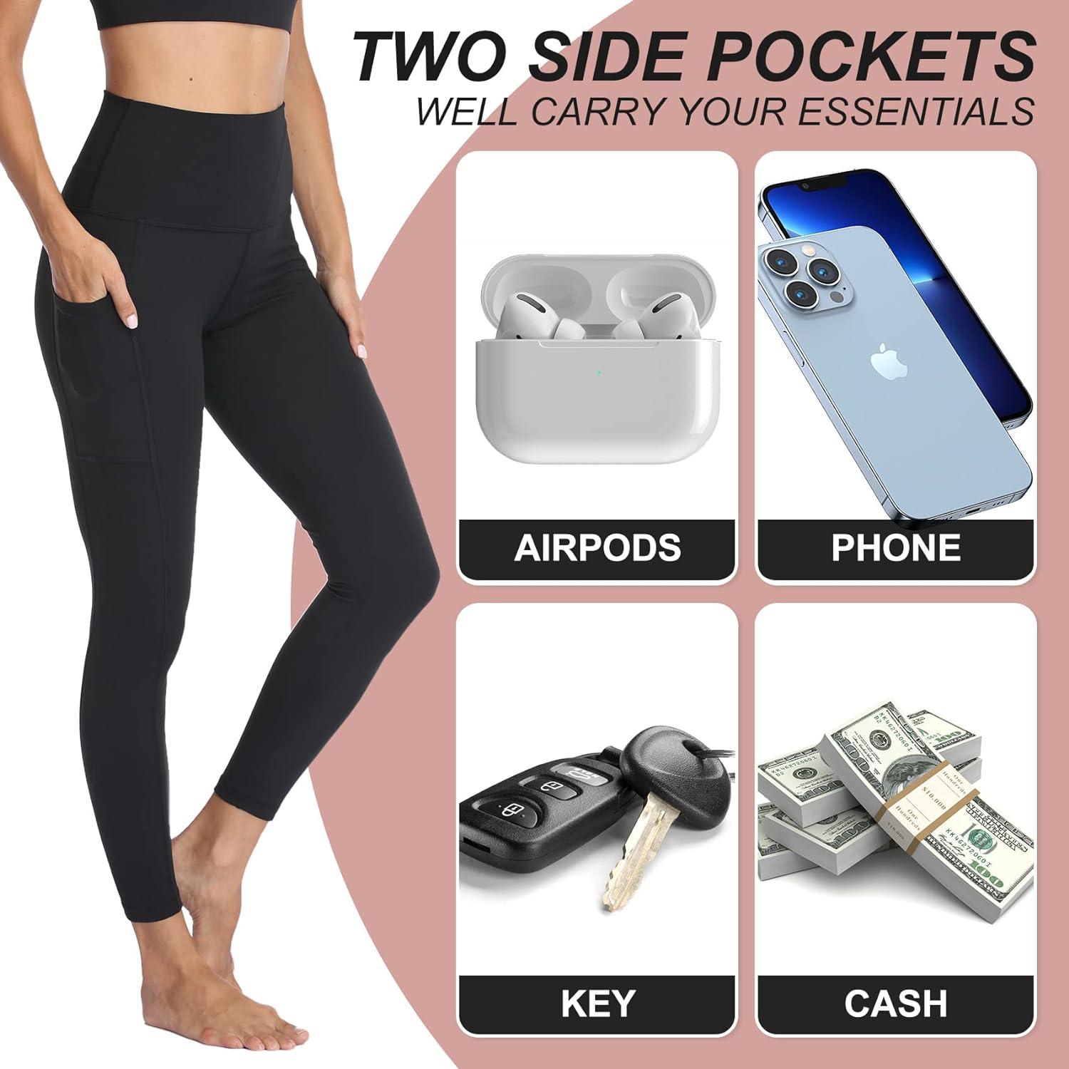 Plus Size Cell Phone Pocket Leggings