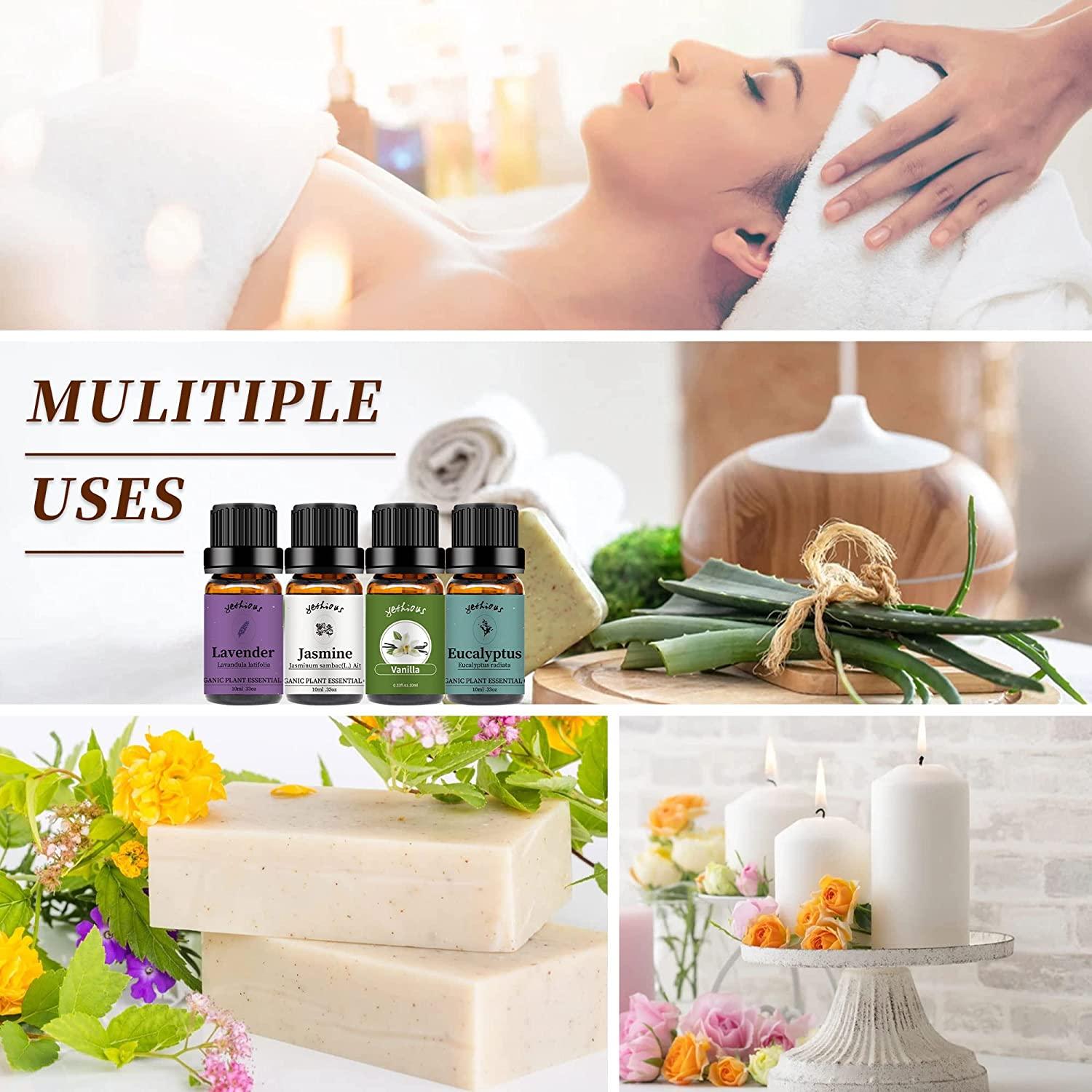 30ML Pure Jasmine Rose Mint Lavender Vanilla Essential Oil for Diffuser,  Humidifier, Massage, Skin Hair Care, Soap Candle Making - AliExpress