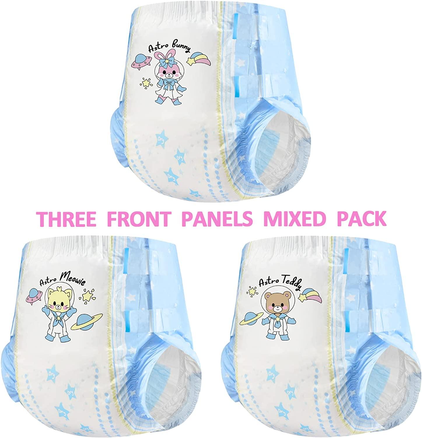  Littleforbig Adult Printed Diaper 10 Pieces - Little