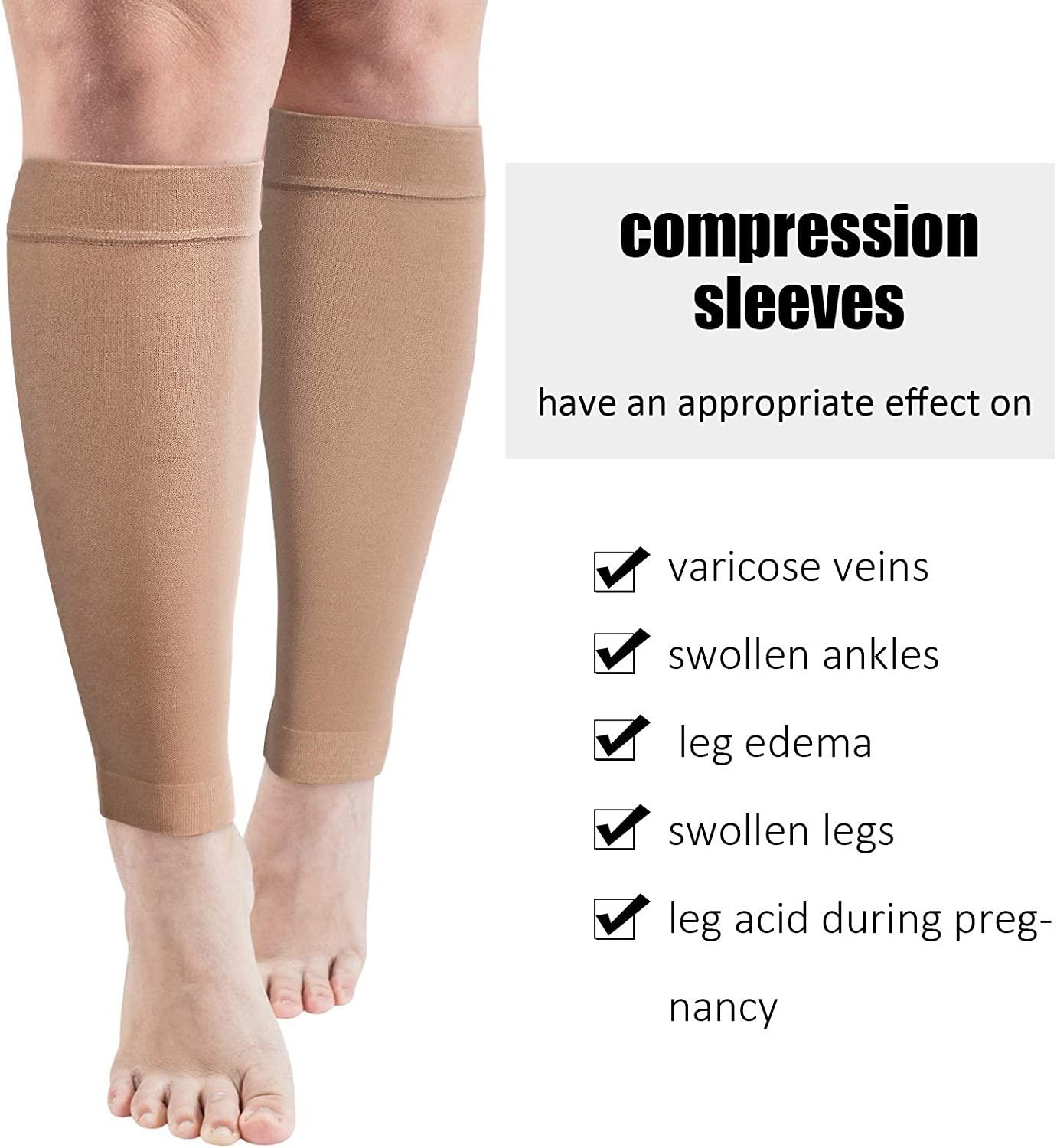 5XL Extra Wide Ankle and Grip Top - Full Leg Support for Spider Veins,  Lymphedema, and DVT Prevention with Full Calf and Thigh Plus Size - A609BL8
