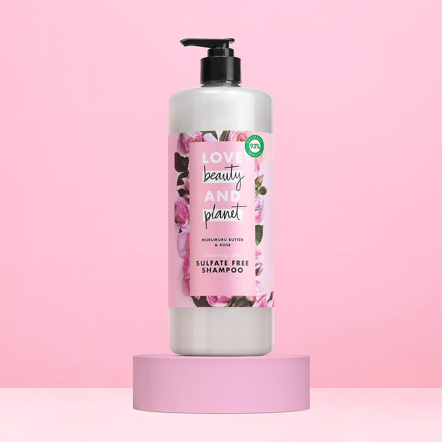 Love Beauty and Planet Nourishing Daily Shampoo, Murumuru Butter & Rose,  13.5 fl oz 