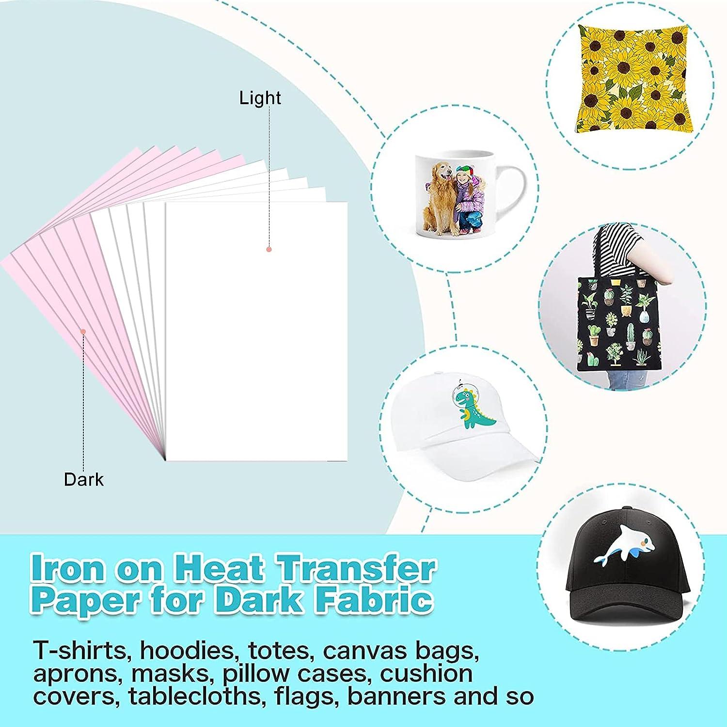 DIY Custom T-Shirts  Iron-On Transfer Paper (Dark & Light) 