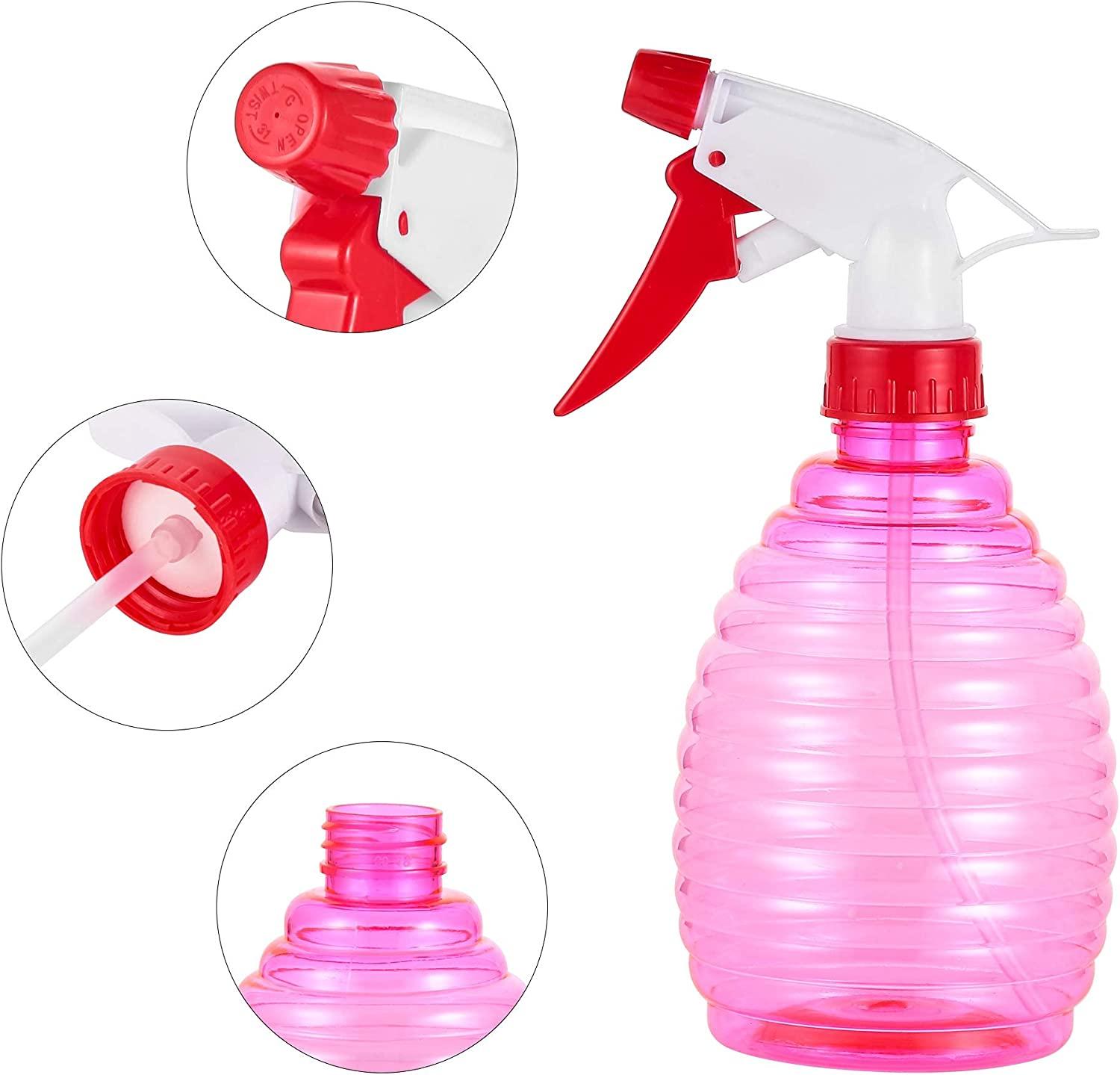 2 Oz Pink Spray Bottles Set of 3 Empty Small Plastic Bottles With