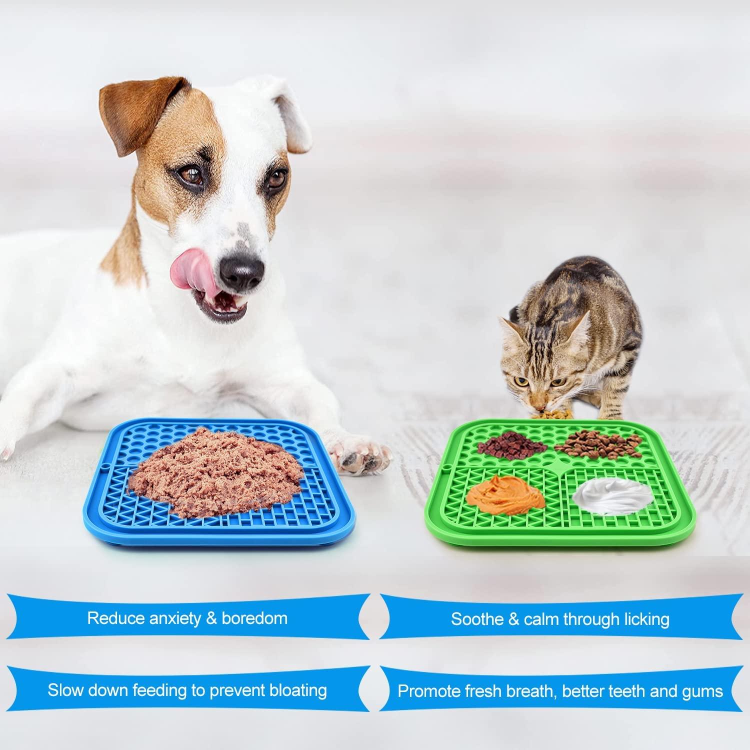 Slow Lick Mat for Dogs & Cats - Helps Pet Reduce Boredom & Anxiety