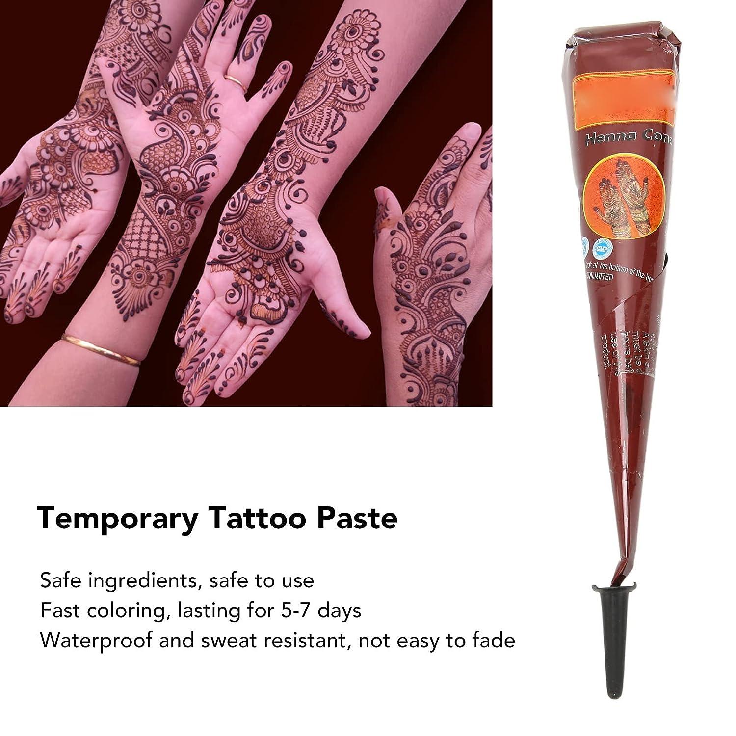 Henna Mehndi India Stencil Kit Semi Permanent Finger Tattoos Templates For  Hand And Body Painting With From Gdeal, $6.84 | DHgate.Com