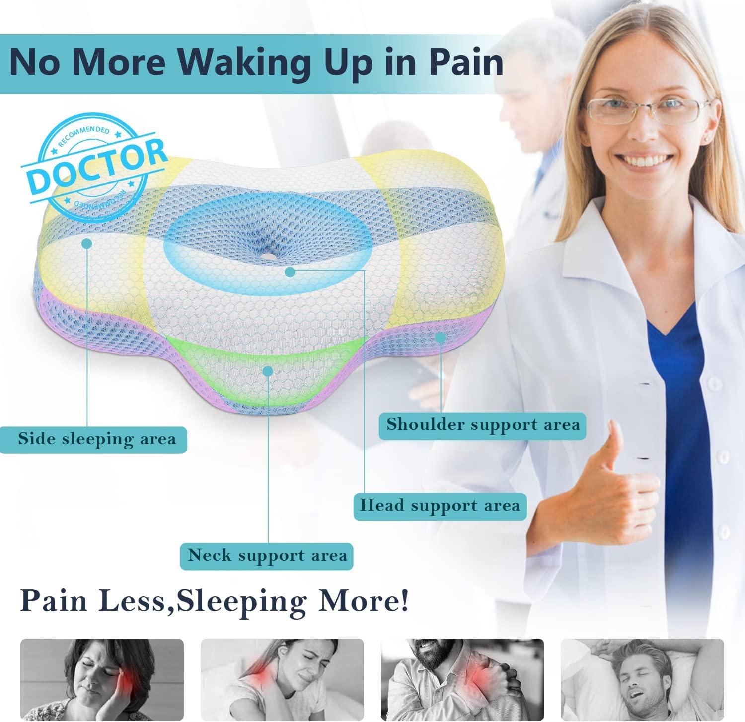 Cervical Pillow For Neck Pain Relief, Hollow Design Odorless