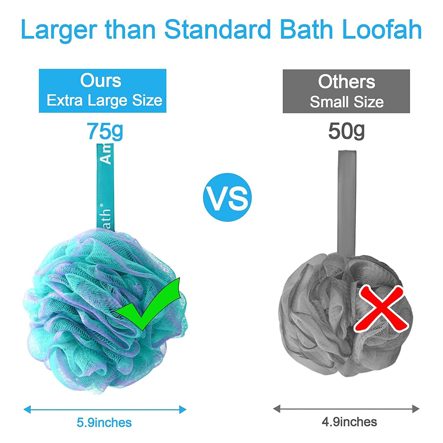 Bath Sponge: Large Round Shower Loofah
