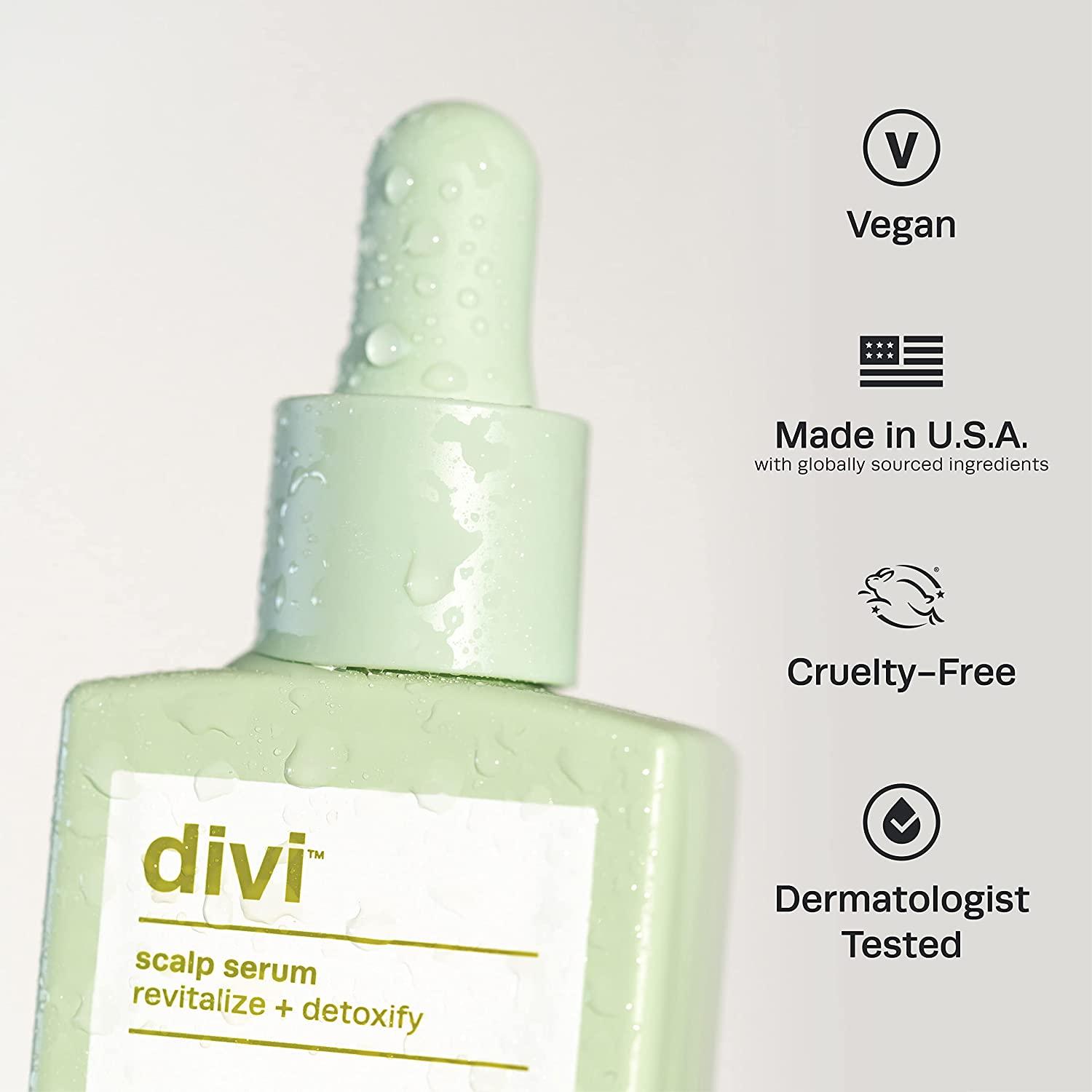 divi Hair Scalp Serum for Women and Men - Revitalize and Balance Your Scalp  - Improves Appearance of Thinning Hair, Nourishes the Scalp and Helps