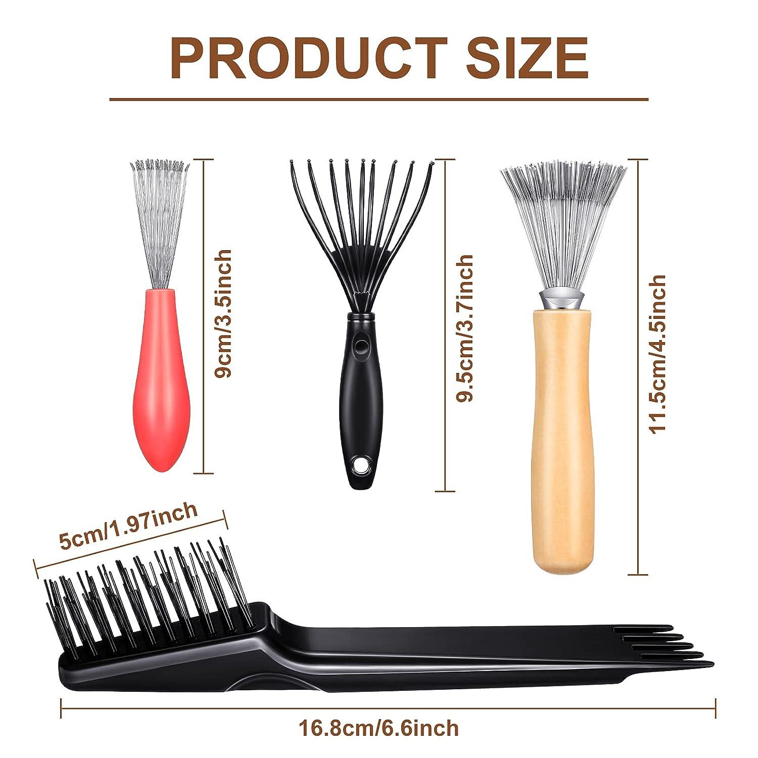 Hairbrush Cleaner Rake Tool Cleaning Brush Comb Embedded Tool for Home Comb