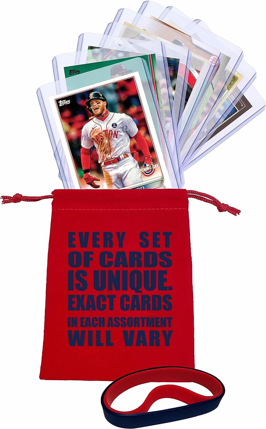  Boston Red Sox Baseball Cards: Alex Verdugo, Rafael Devers,  Xander Bogaerts, J.D. martinez, Trevor Story, Bobby Dalbec, Enrique  Hernandez, David Ortiz ASSORTED Trading Card and Wristbands Bundle :  Collectibles & Fine