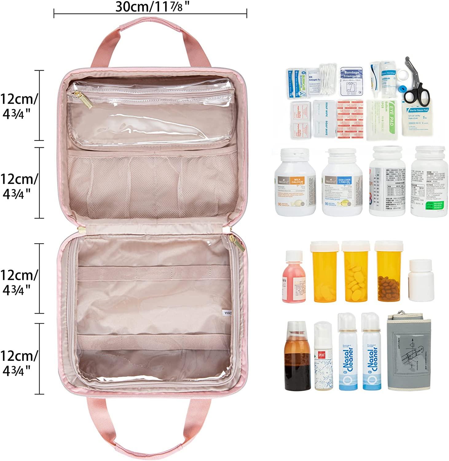Damero Pill Bottle Organizer Bag, Travel Medicine Bag Organizer, Medicine  Organizer and Storage for Pills, Vitamin, Fish Oil, Medical Supplements for