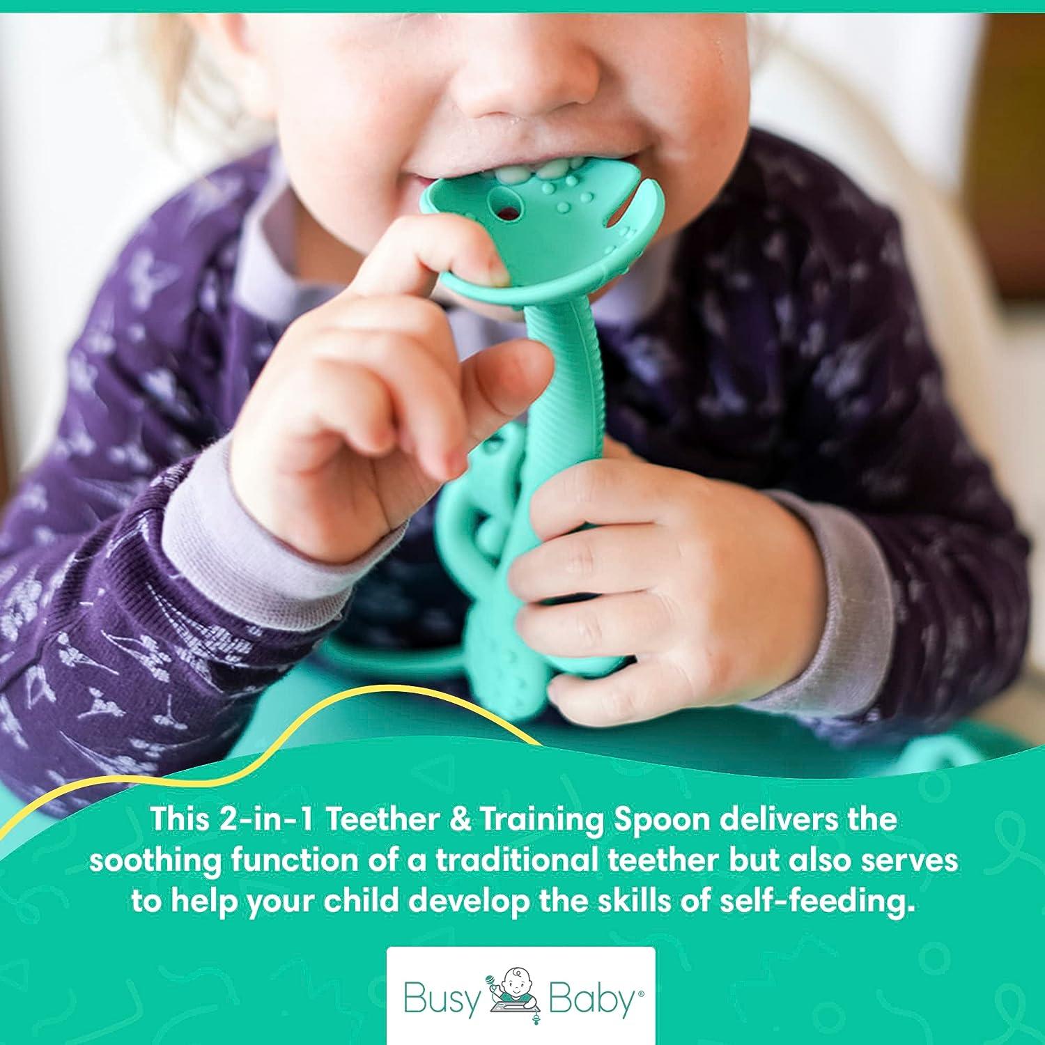 Infant Spoon Self Feeding / Silicone Feeding Spoon / Training Spoon / Gift  for New Moms / Baby Shower Gift 