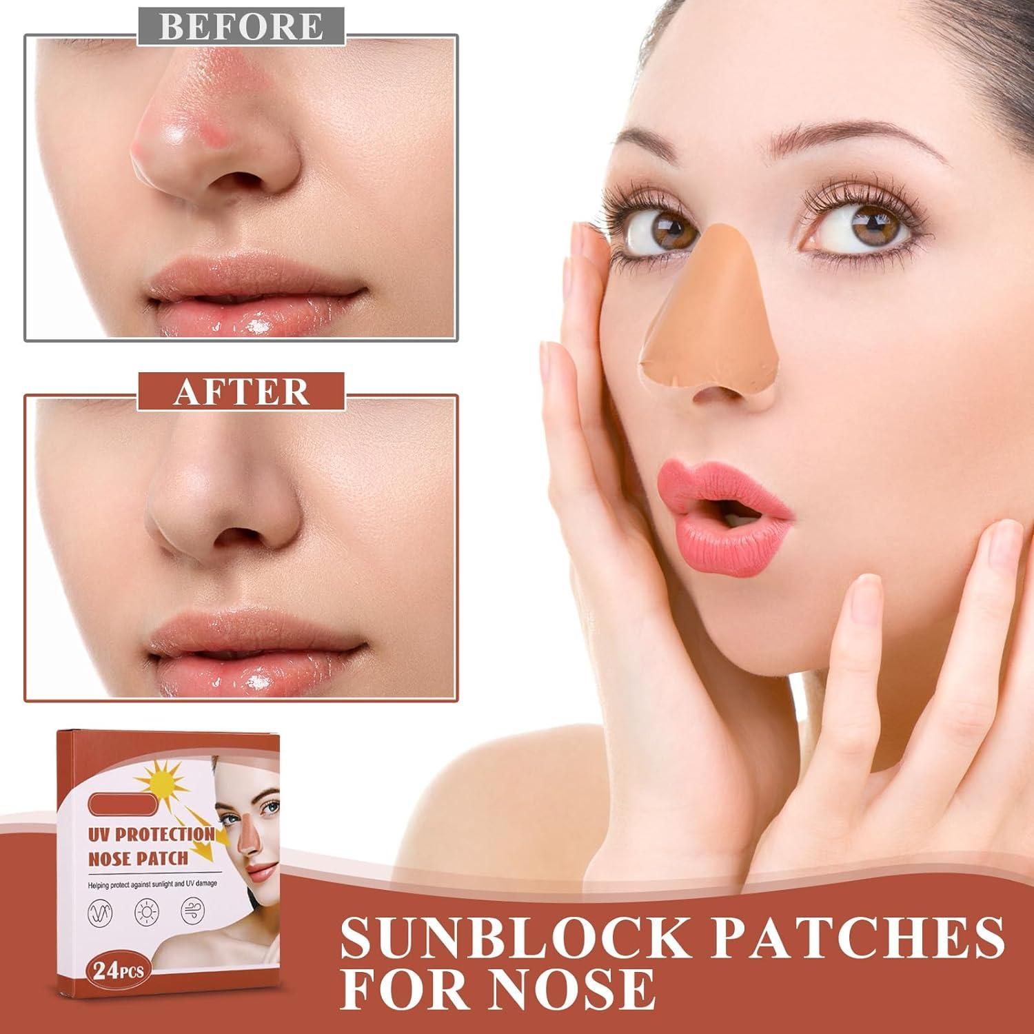 Demissle 120 Pcs Sun Protection Nose Patch Outdoor Sunblock Nose