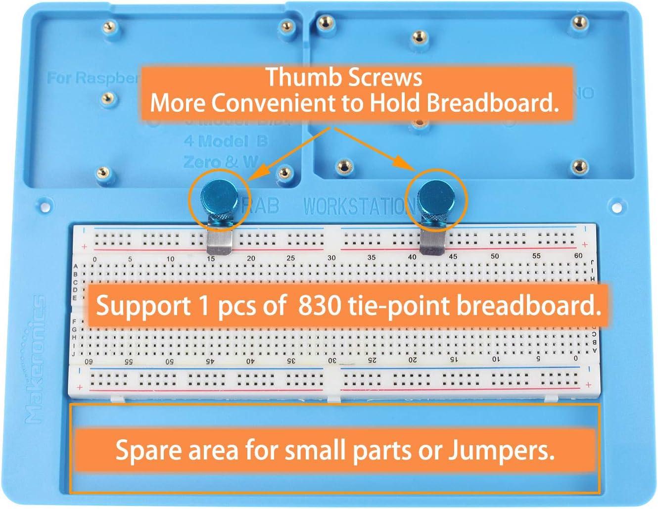 Makeronics 7 In 1 Rab Holder 830 Tie Points Breadboardelectronics Fun Kit Power Supply 5211