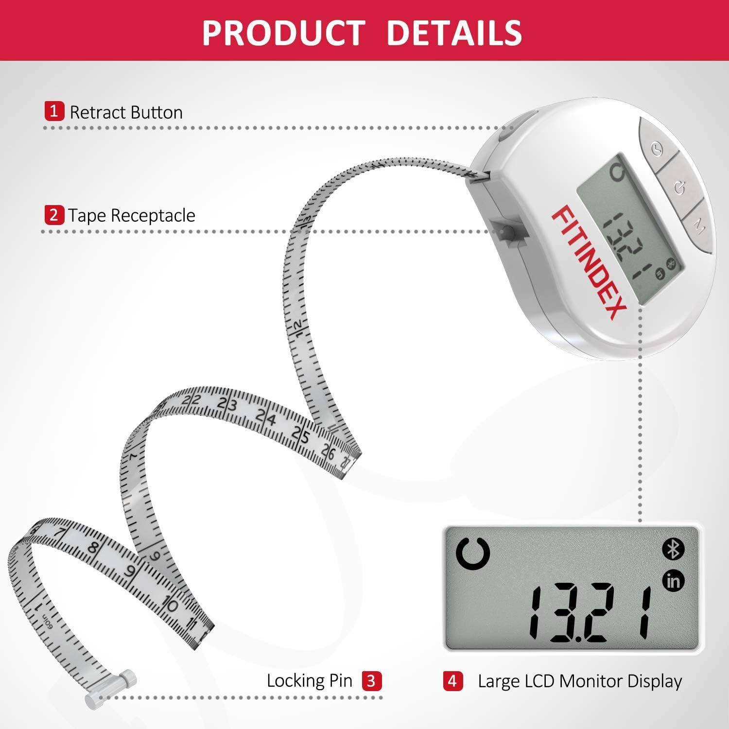 Lightstuff Digital Body Tape Measure - Smart Body Measuring Tape with Phone  App - Durable and Easy Bluetooth Body Measurement Tape - Propel Your