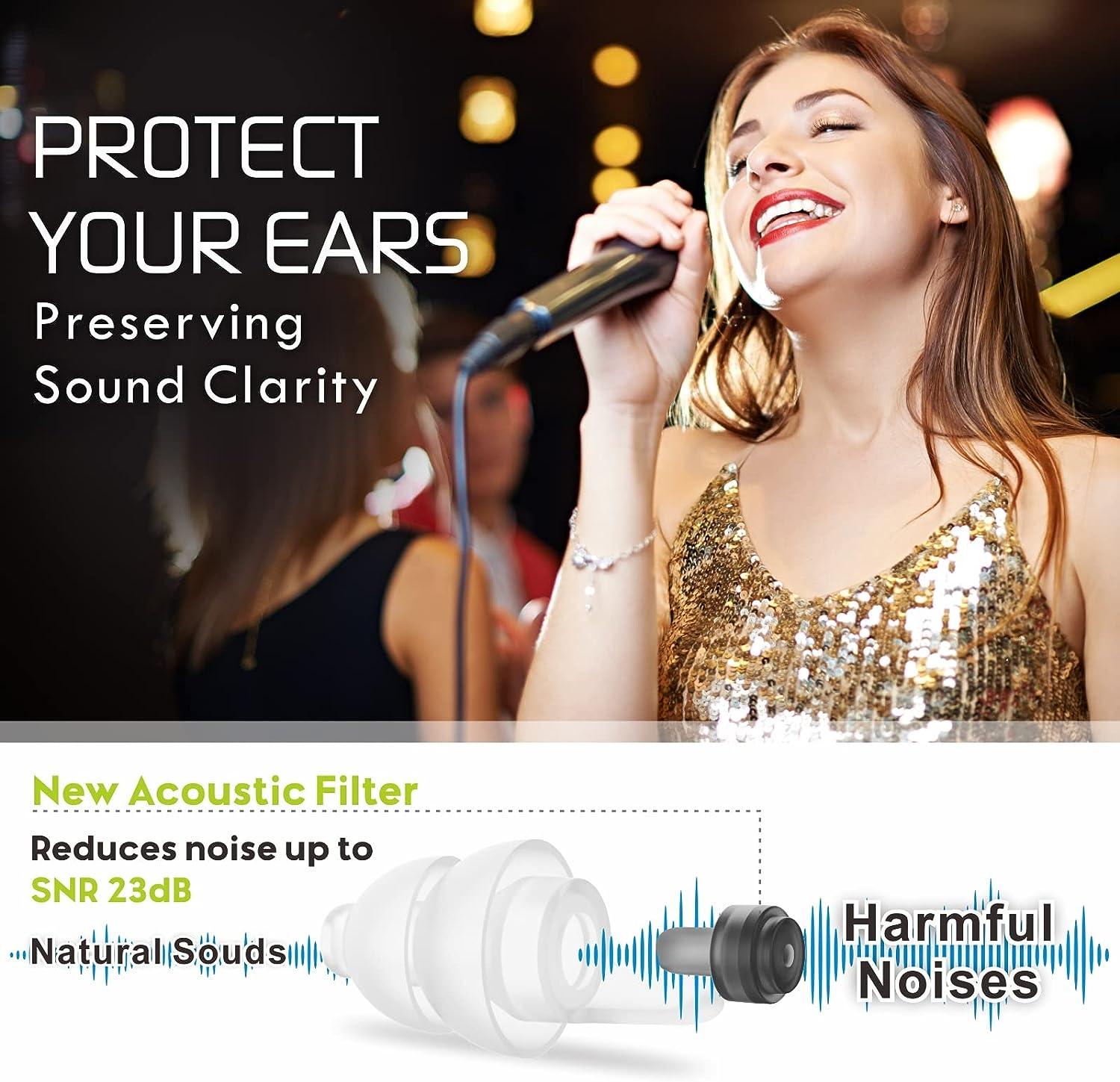 Hearprotek Ear Plugs for Sleeping, [2 Pairs] Noise