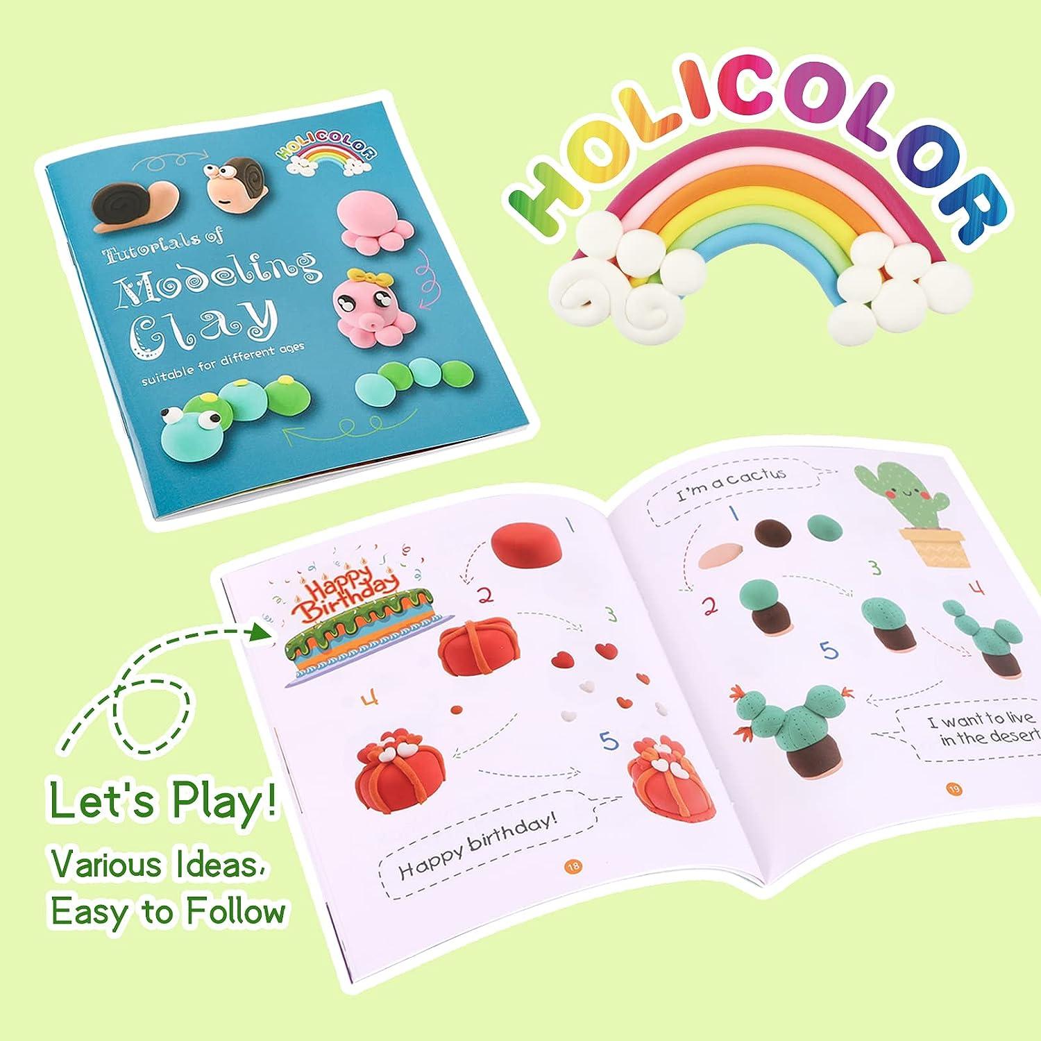 holicolor HOLICOLOR 52 Colors Air Dry Clay Magic Clay for Kids