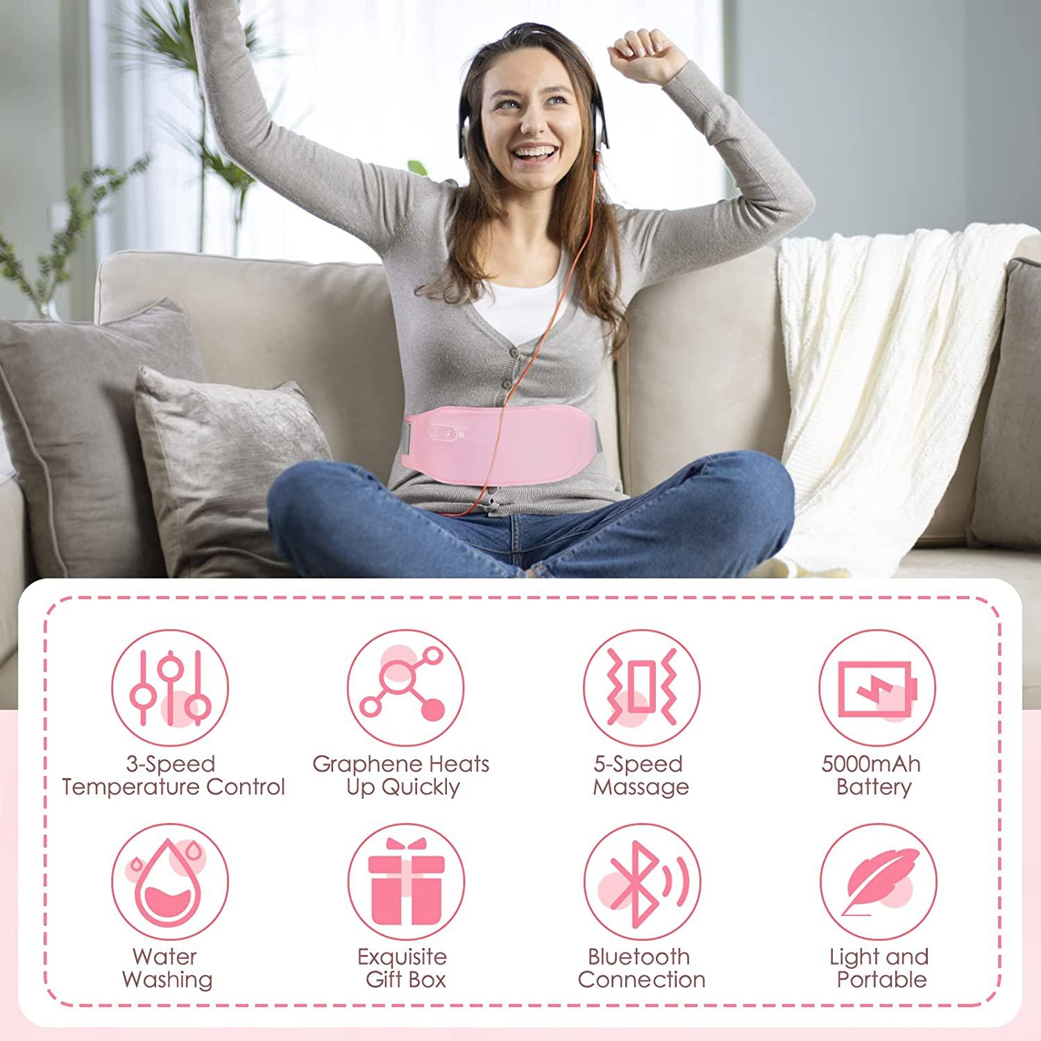 Key Portable Heating Pad Cordless Period Massager Cramp Simulator Machine  Menstrual Cramps - AliExpress