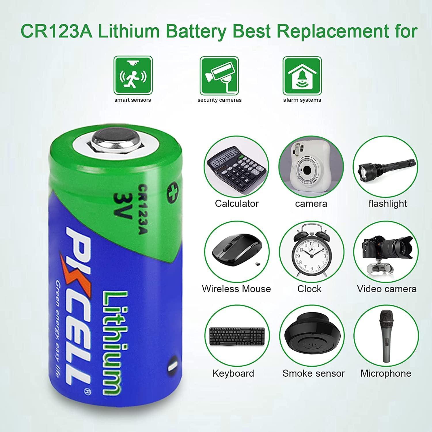 CR123A 3V Lithium, 2-pack or 10-pack