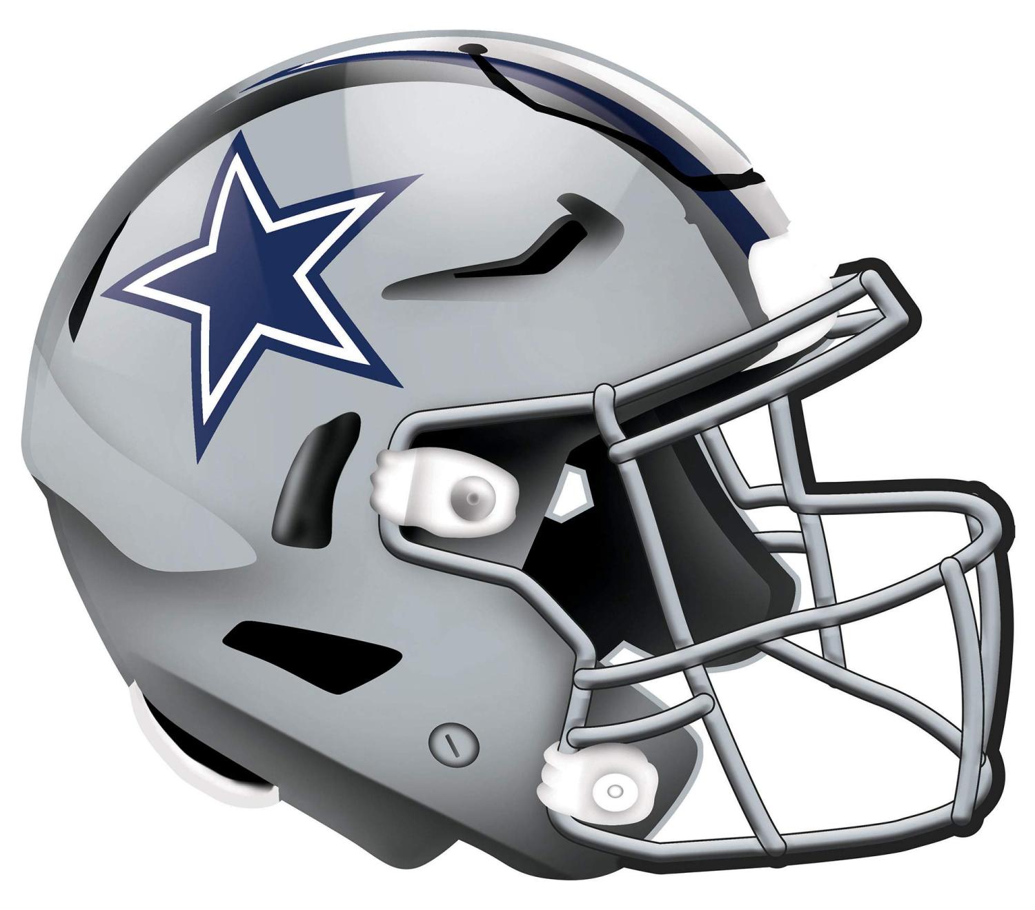 Fan Creations NFL Dallas Cowboys Unisex Dallas Cowboys Authentic Helmet,  Team Color, 12 inch, (N1008-DAL) Wall hanging